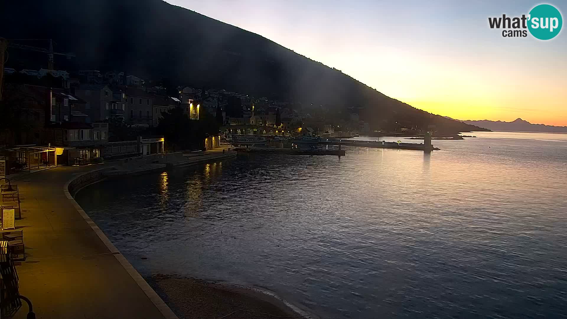 Webcam Bol Centre-Ville & Marina – Vue en direct depuis Bol, île de Brač