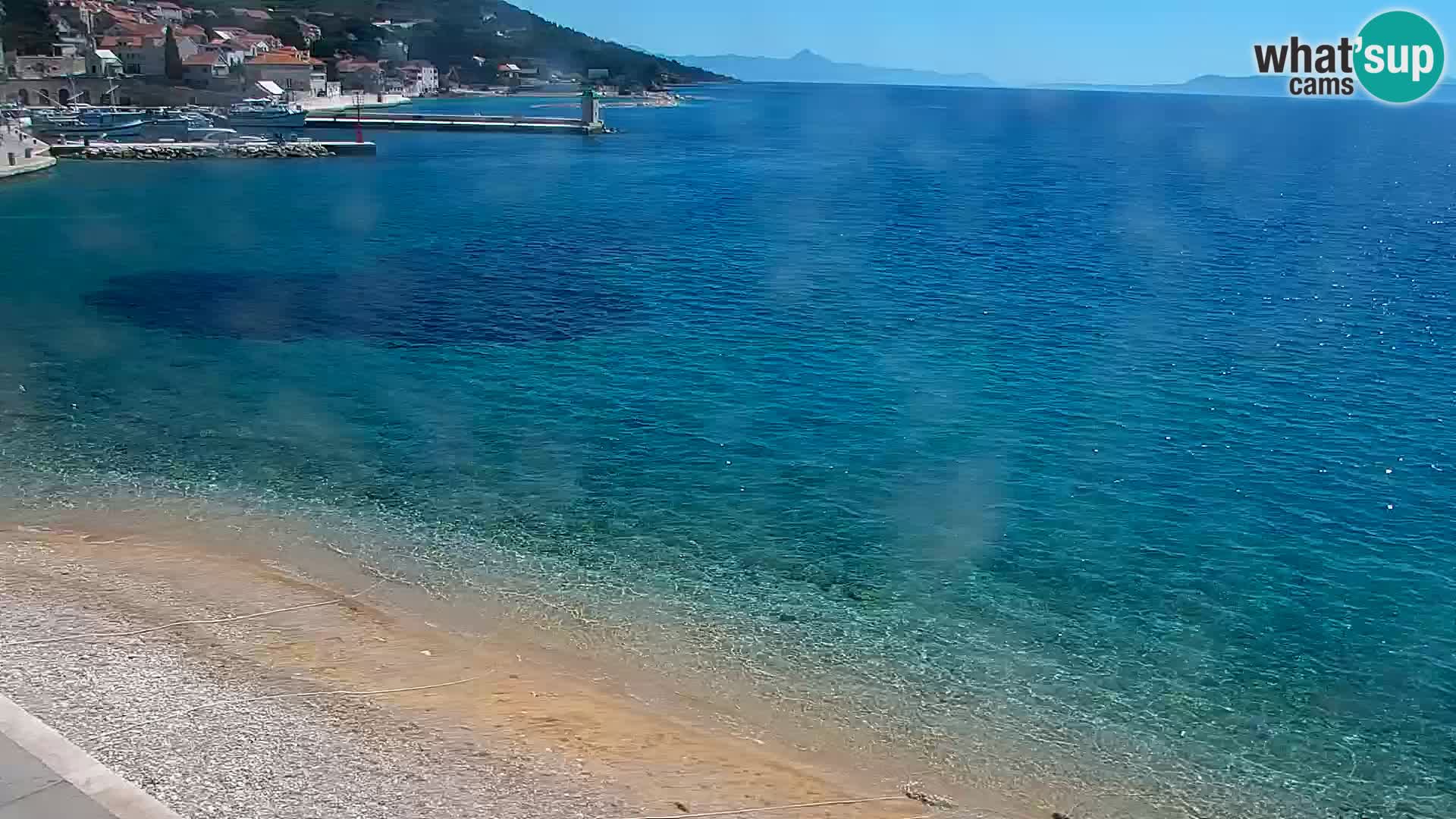 Webcam Bol Centre-Ville & Marina – Vue en direct depuis Bol, île de Brač