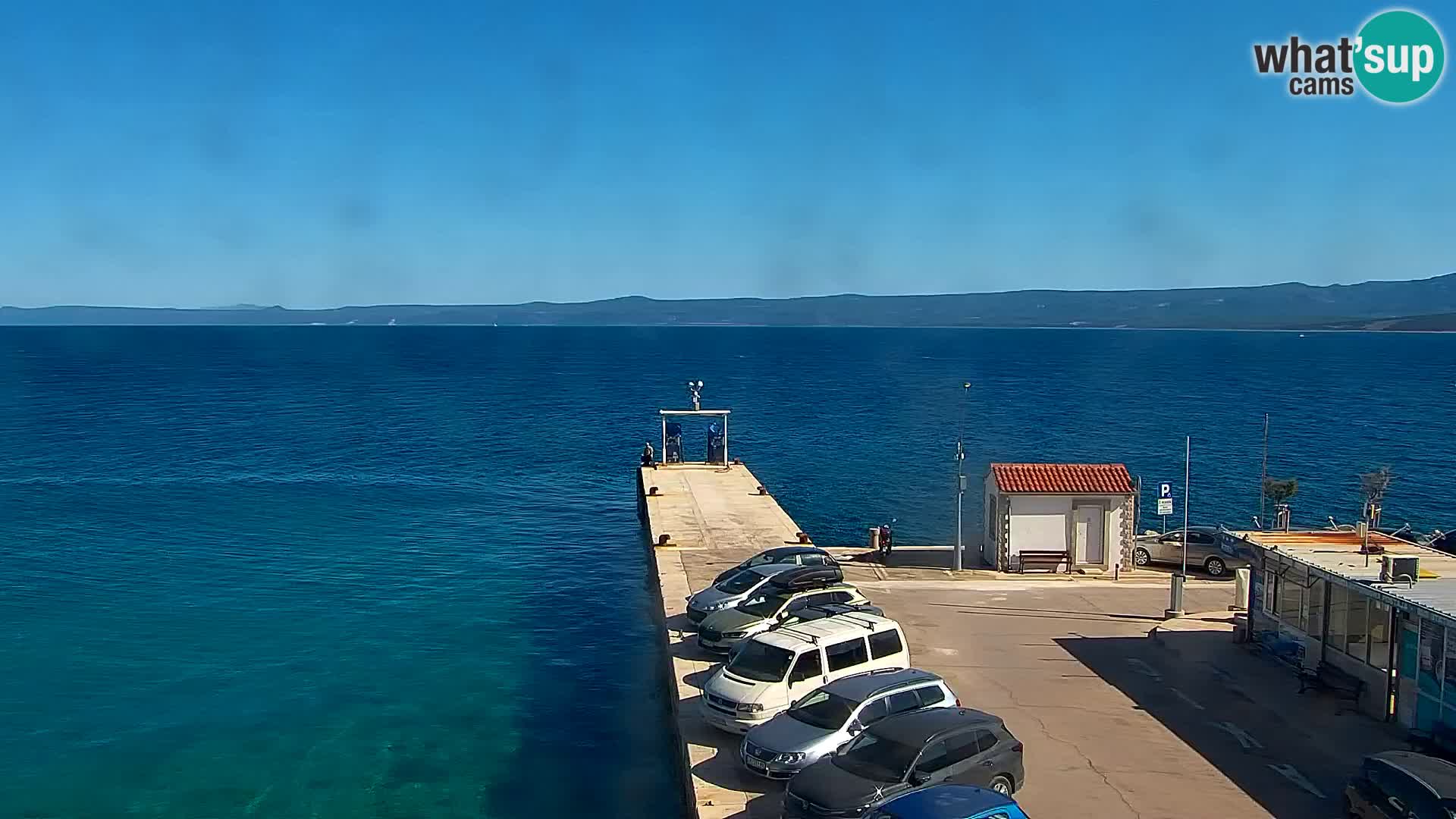 Webcam Bol centre-ville & marina – Vue en direct depuis Bol, île de Brač