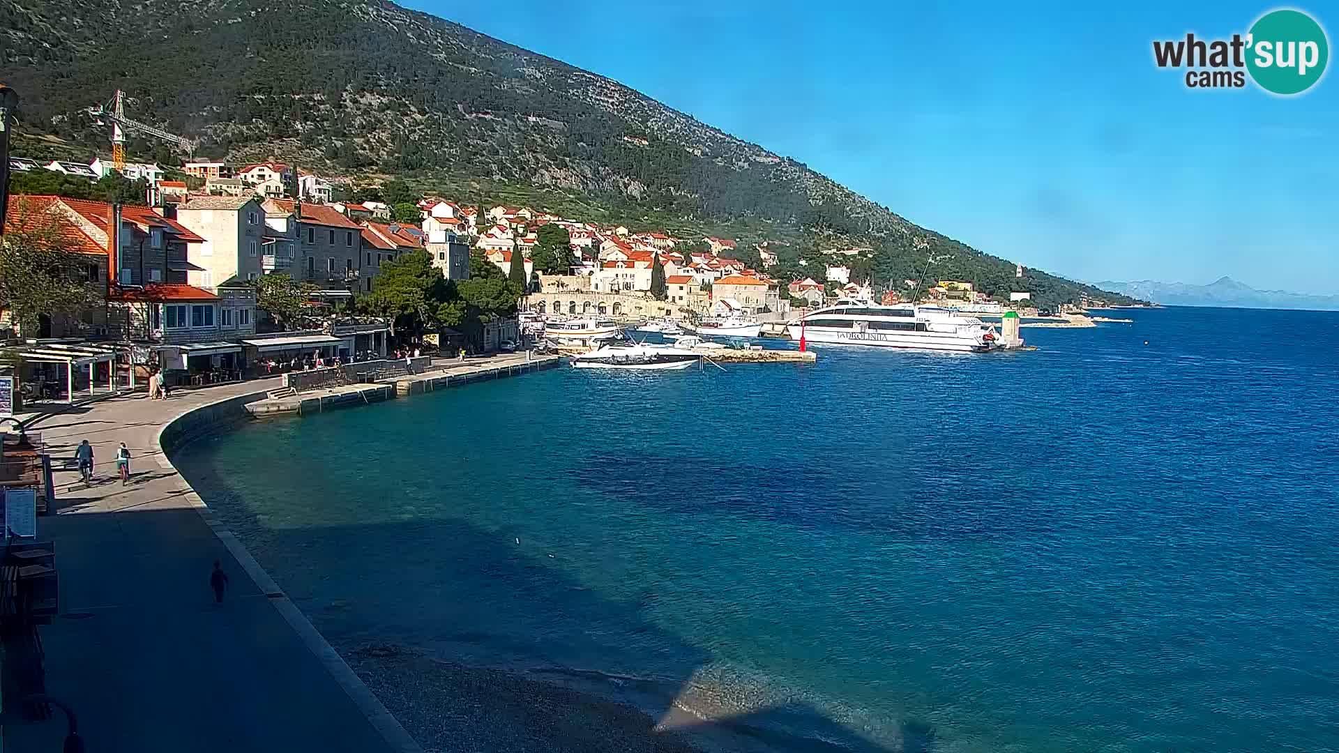 Webcam Bol Hafen & Ortszentrum – Liveblick aus Bol auf der Insel Brač