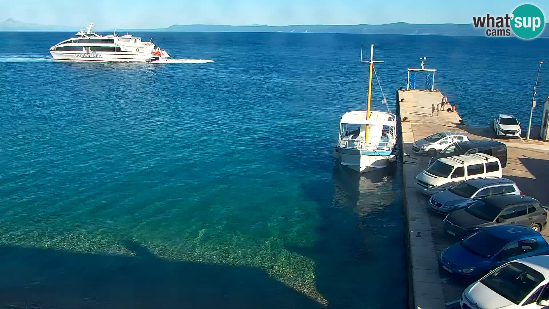 Webcam Bol centre-ville & marina – Vue en direct depuis Bol, île de Brač