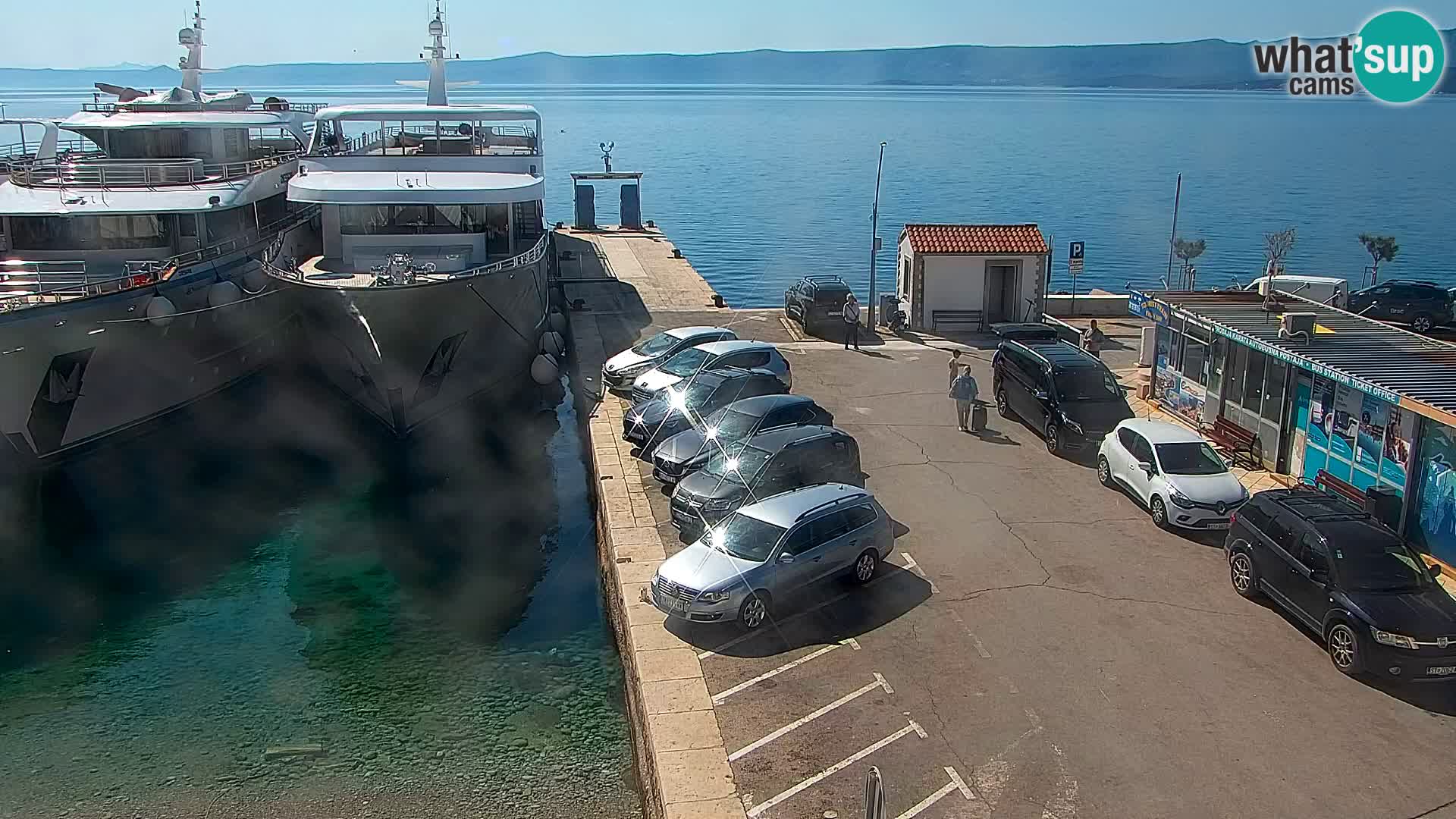 Webcam Bol Hafen & Ortszentrum – Liveblick aus Bol auf der Insel Brač