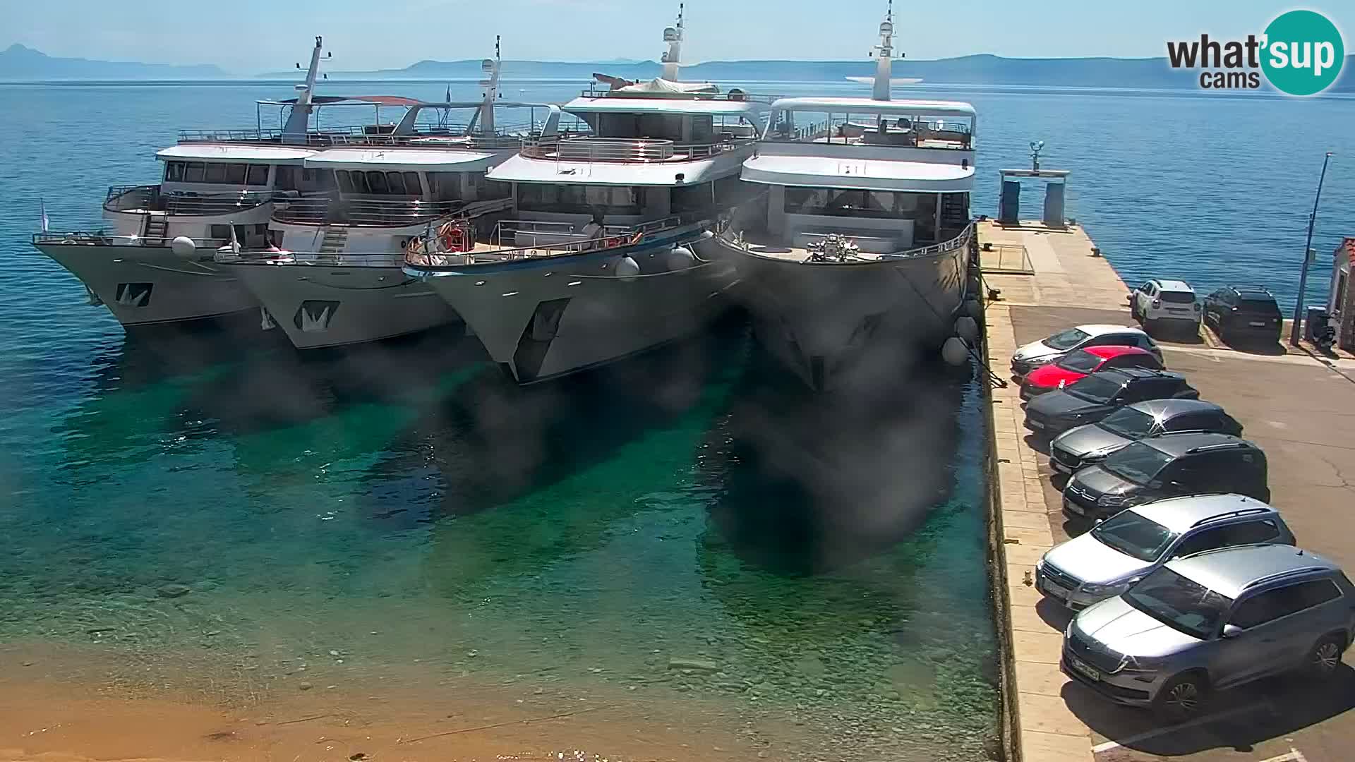 Webcam Bol Centre-Ville & Marina – Vue en direct depuis Bol, île de Brač