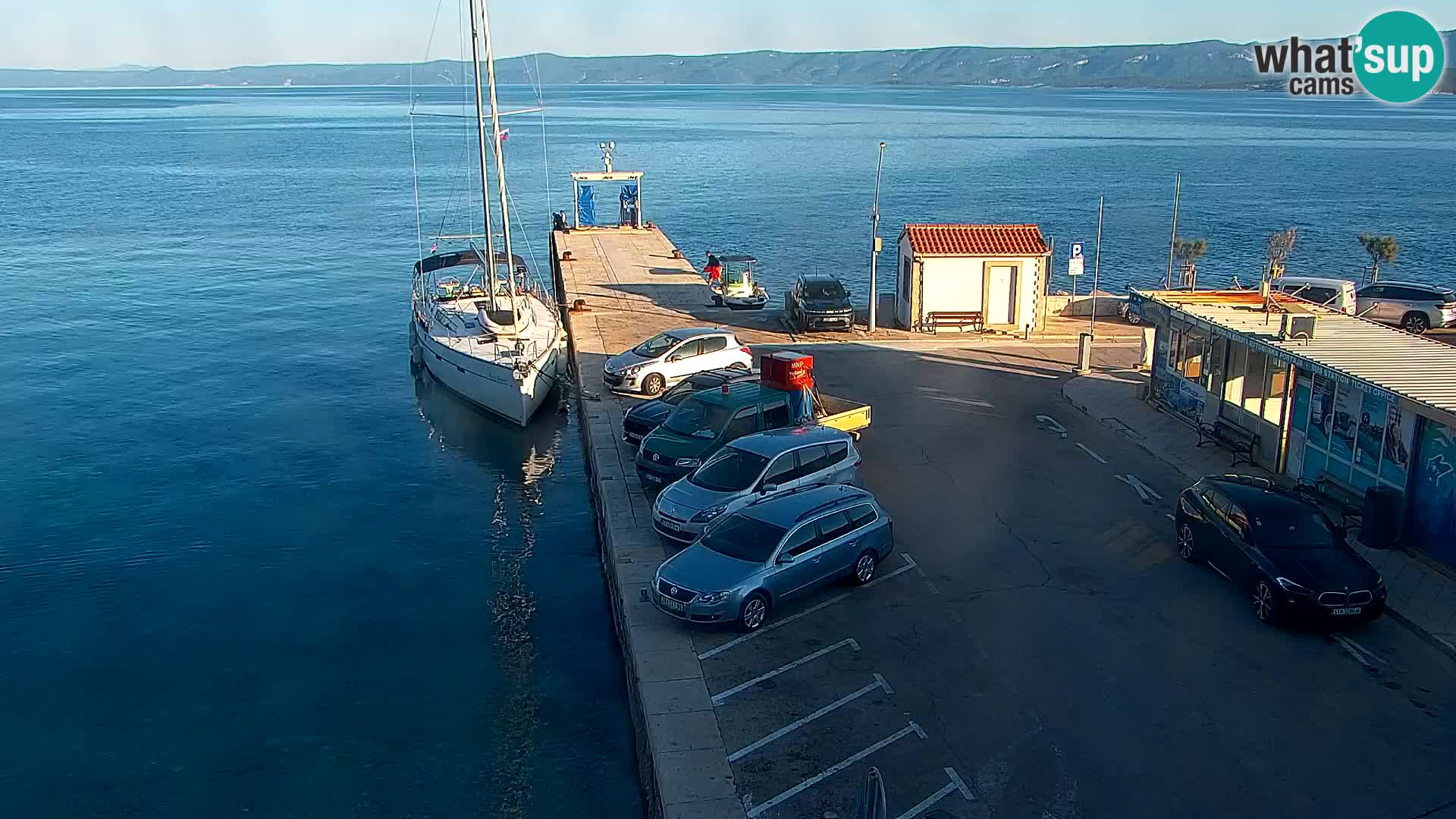 Webcam Bol centre-ville & marina – Vue en direct depuis Bol, île de Brač