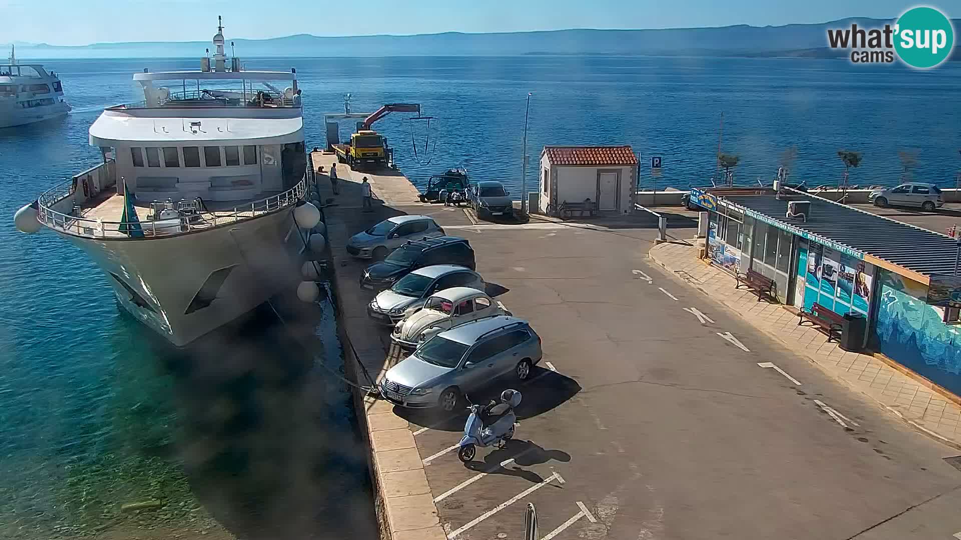 Webcam Bol centre-ville & marina – Vue en direct depuis Bol, île de Brač