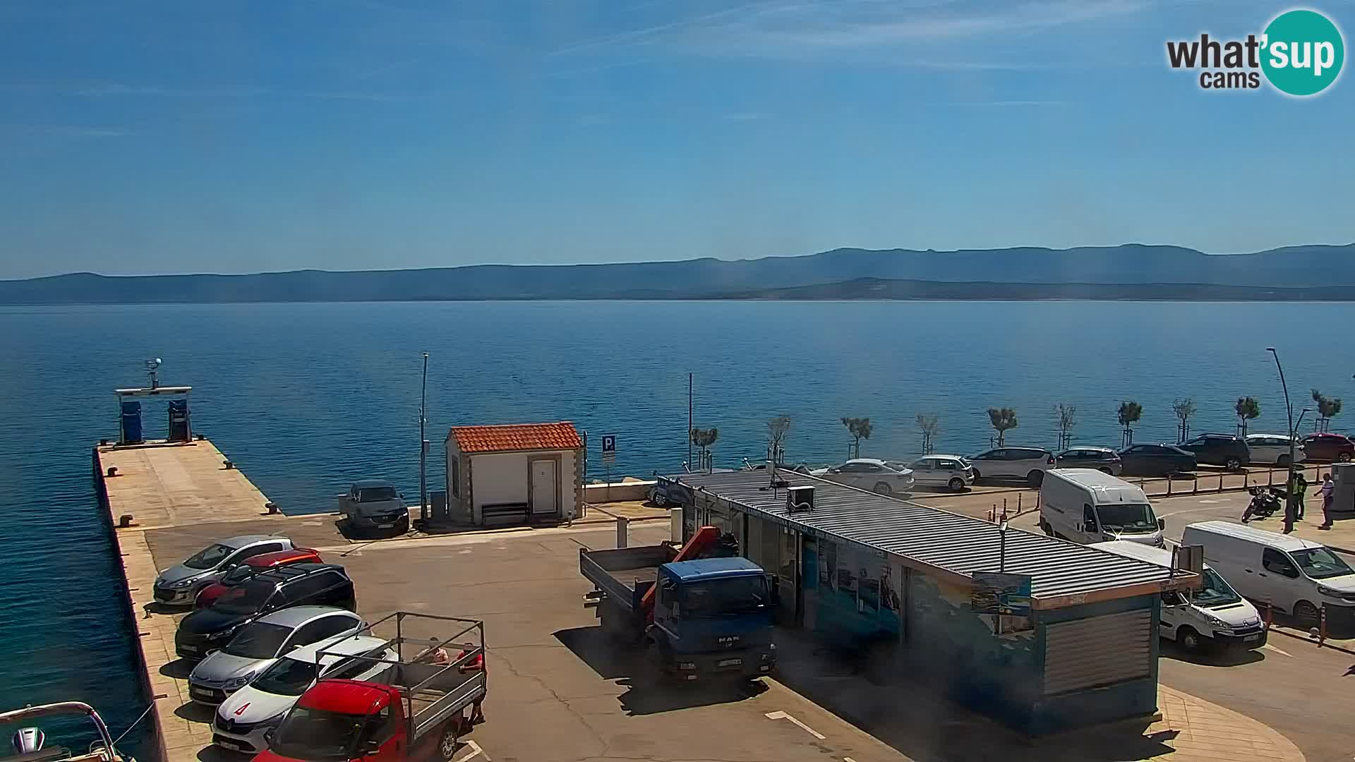 Webcam Bol centre-ville & marina – Vue en direct depuis Bol, île de Brač