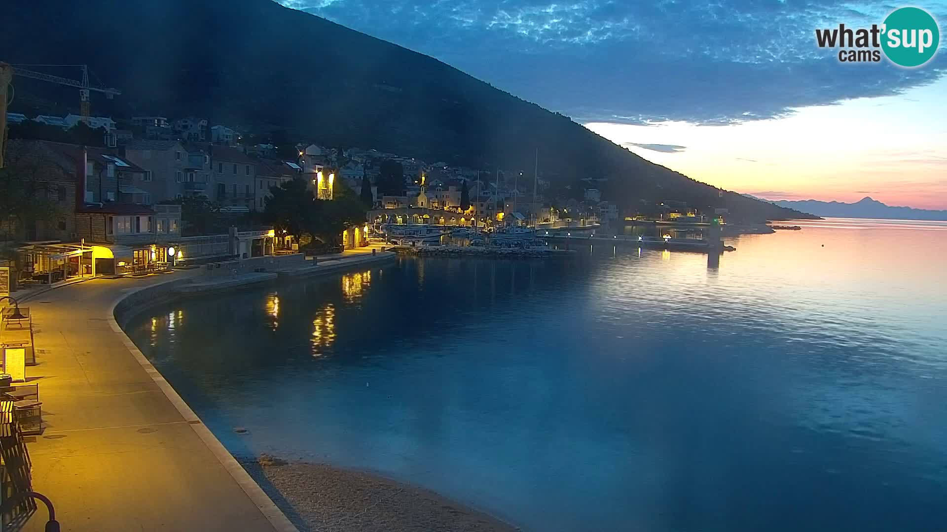 Webcam Bol centre-ville & marina – Vue en direct depuis Bol, île de Brač
