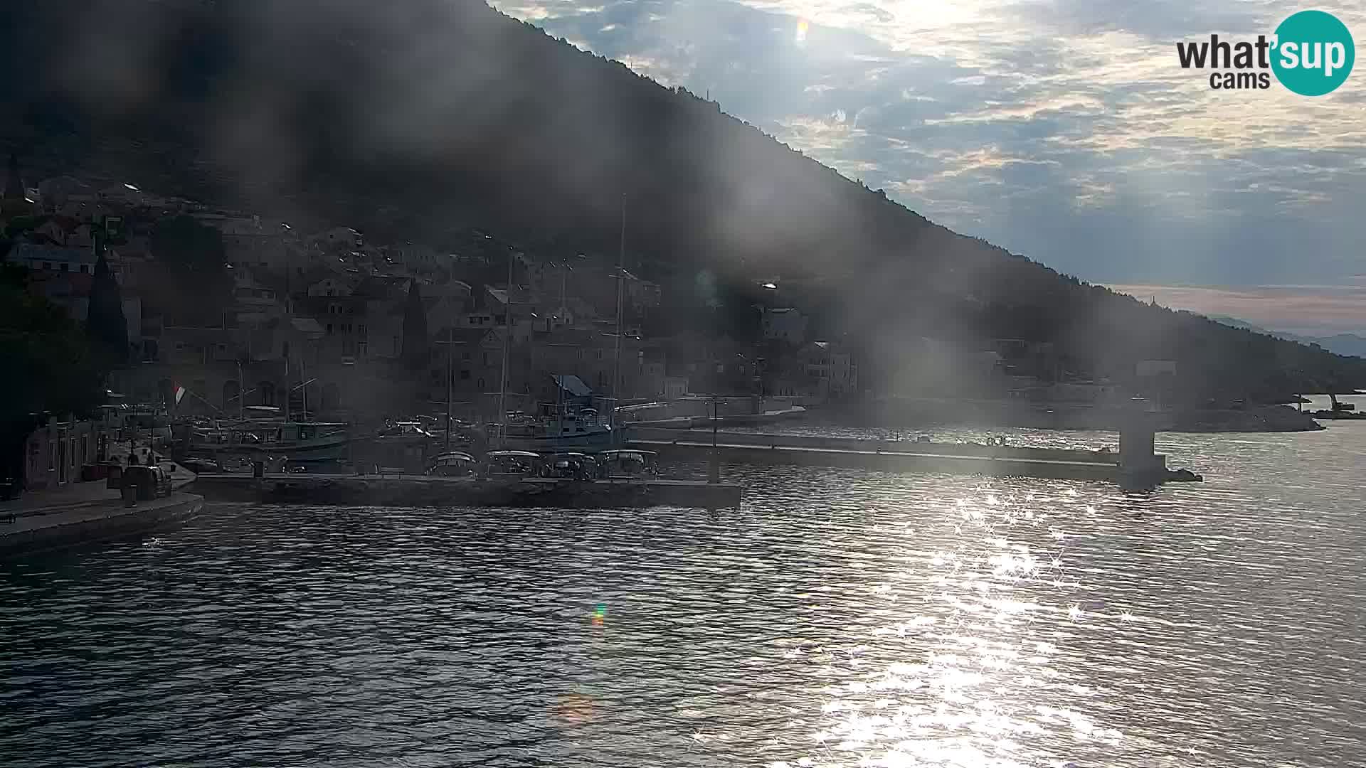 Webcam Bol centre-ville & marina – Vue en direct depuis Bol, île de Brač