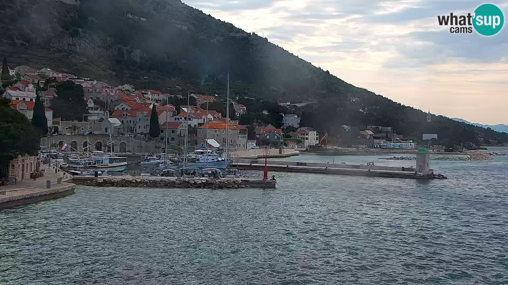 Webcam Bol Centre-Ville & Marina – Vue en direct depuis Bol, île de Brač