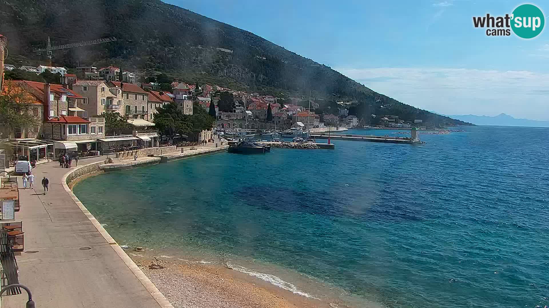 Webcam Bol Centre-Ville & Marina – Vue en direct depuis Bol, île de Brač