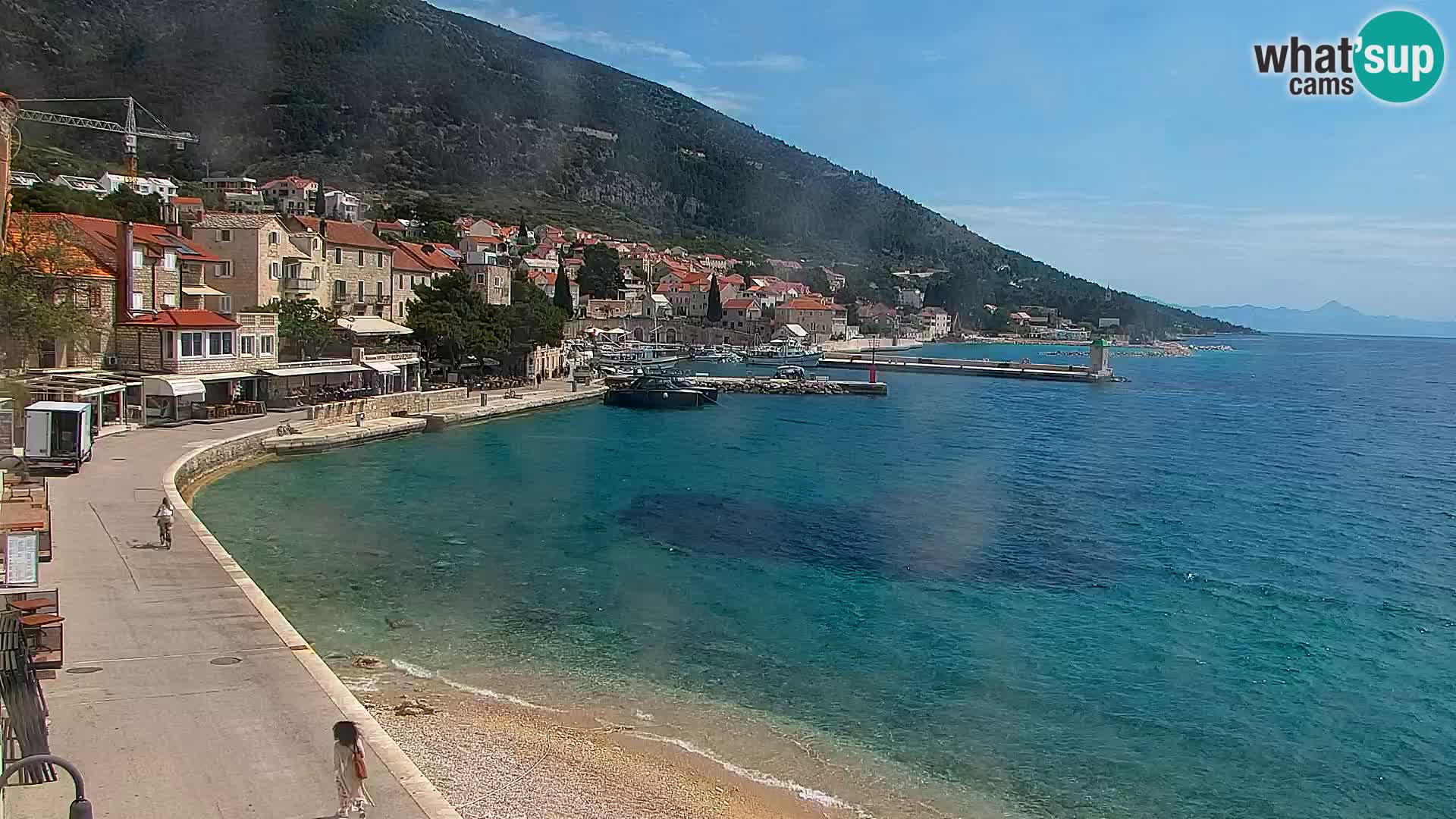 Webcam Bol centre-ville & marina – Vue en direct depuis Bol, île de Brač