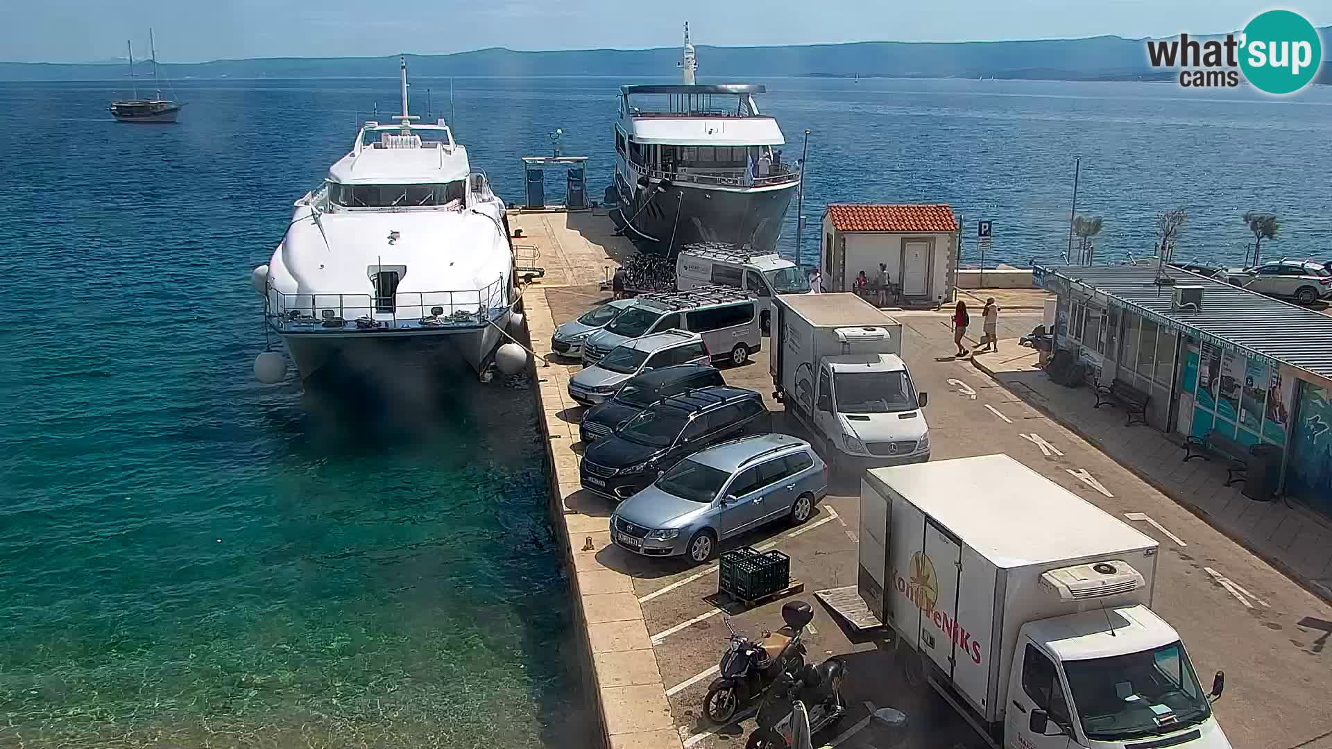Webcam Bol Centre-Ville & Marina – Vue en direct depuis Bol, île de Brač