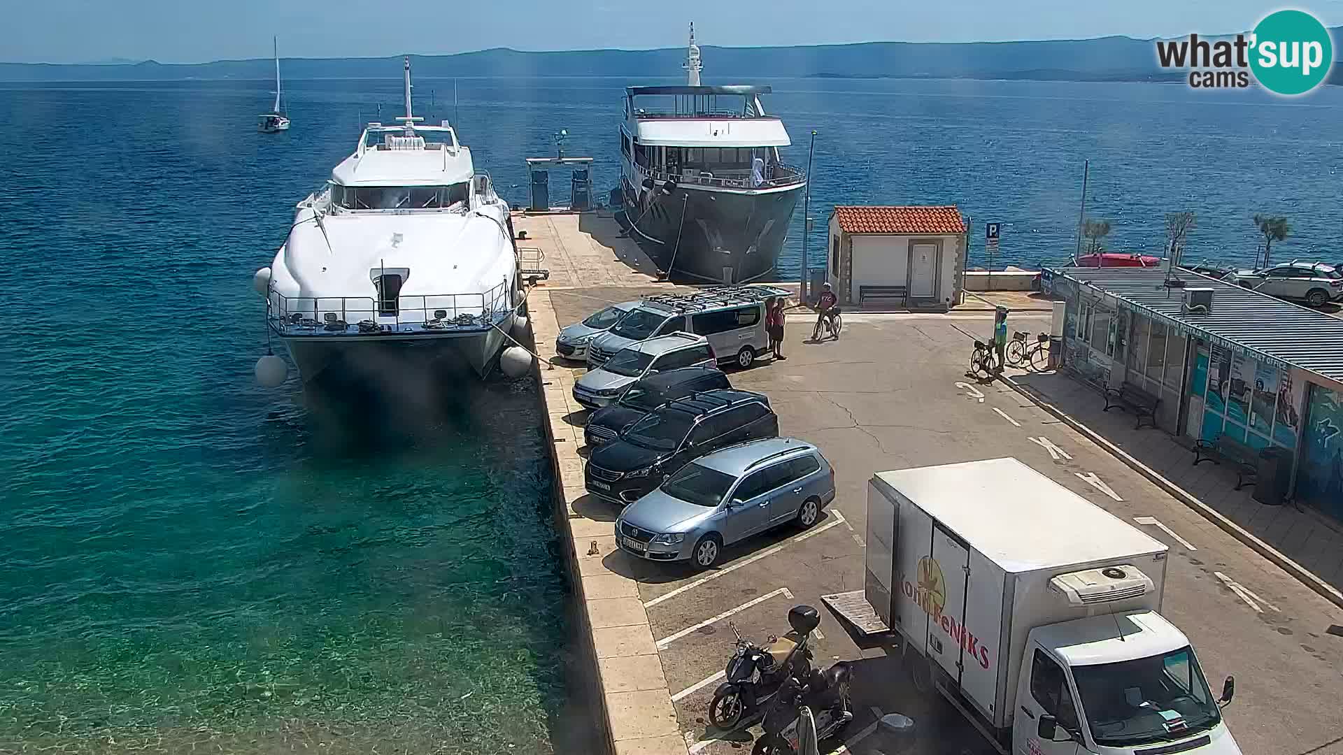 Webcam Bol Centre-Ville & Marina – Vue en direct depuis Bol, île de Brač