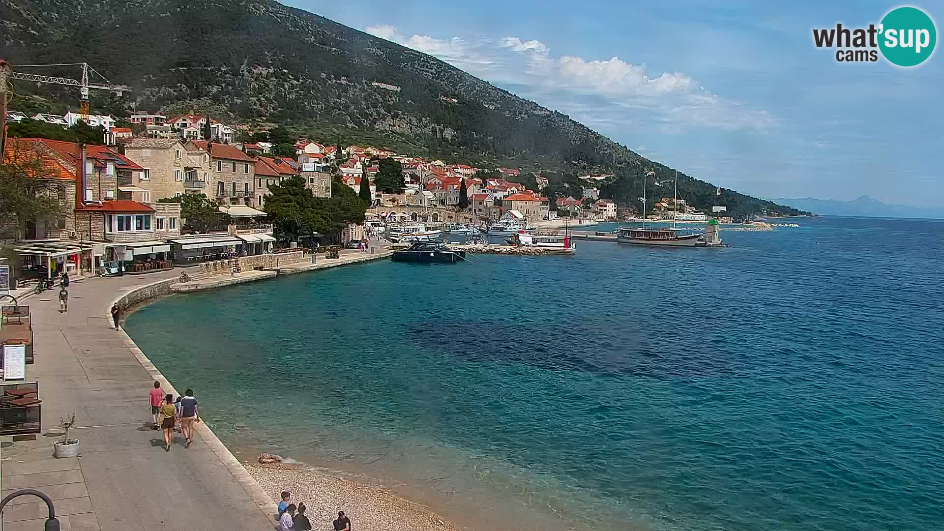 Webcam Bol Hafen & Ortszentrum – Liveblick aus Bol auf der Insel Brač