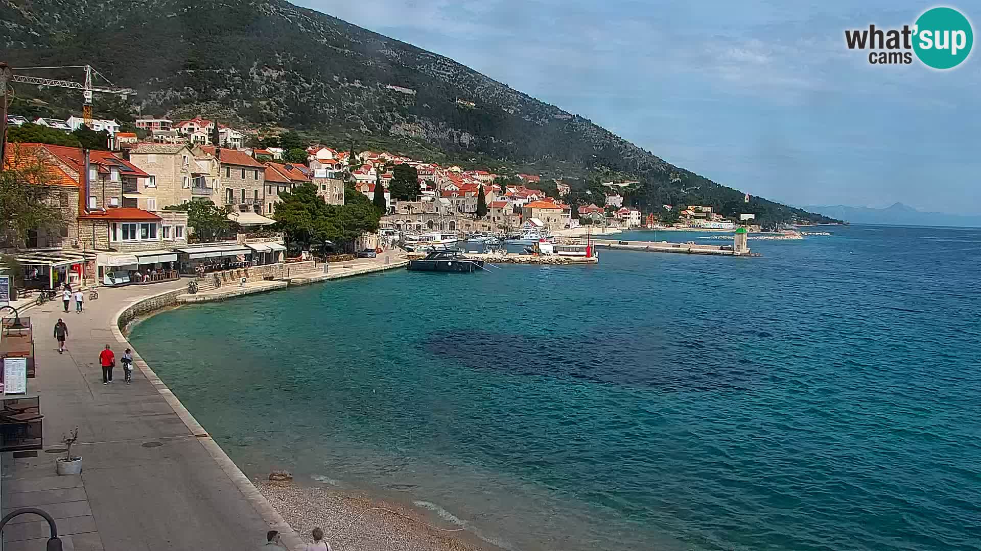 Webcam Bol centre-ville & marina – Vue en direct depuis Bol, île de Brač