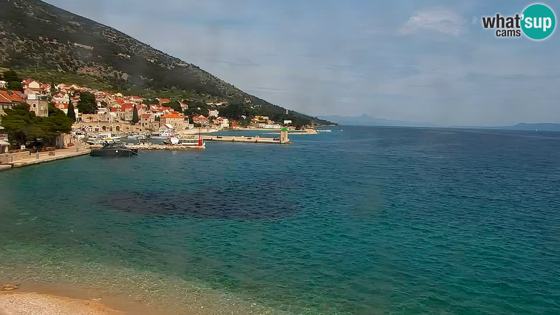 Webcam Bol centre-ville & marina – Vue en direct depuis Bol, île de Brač
