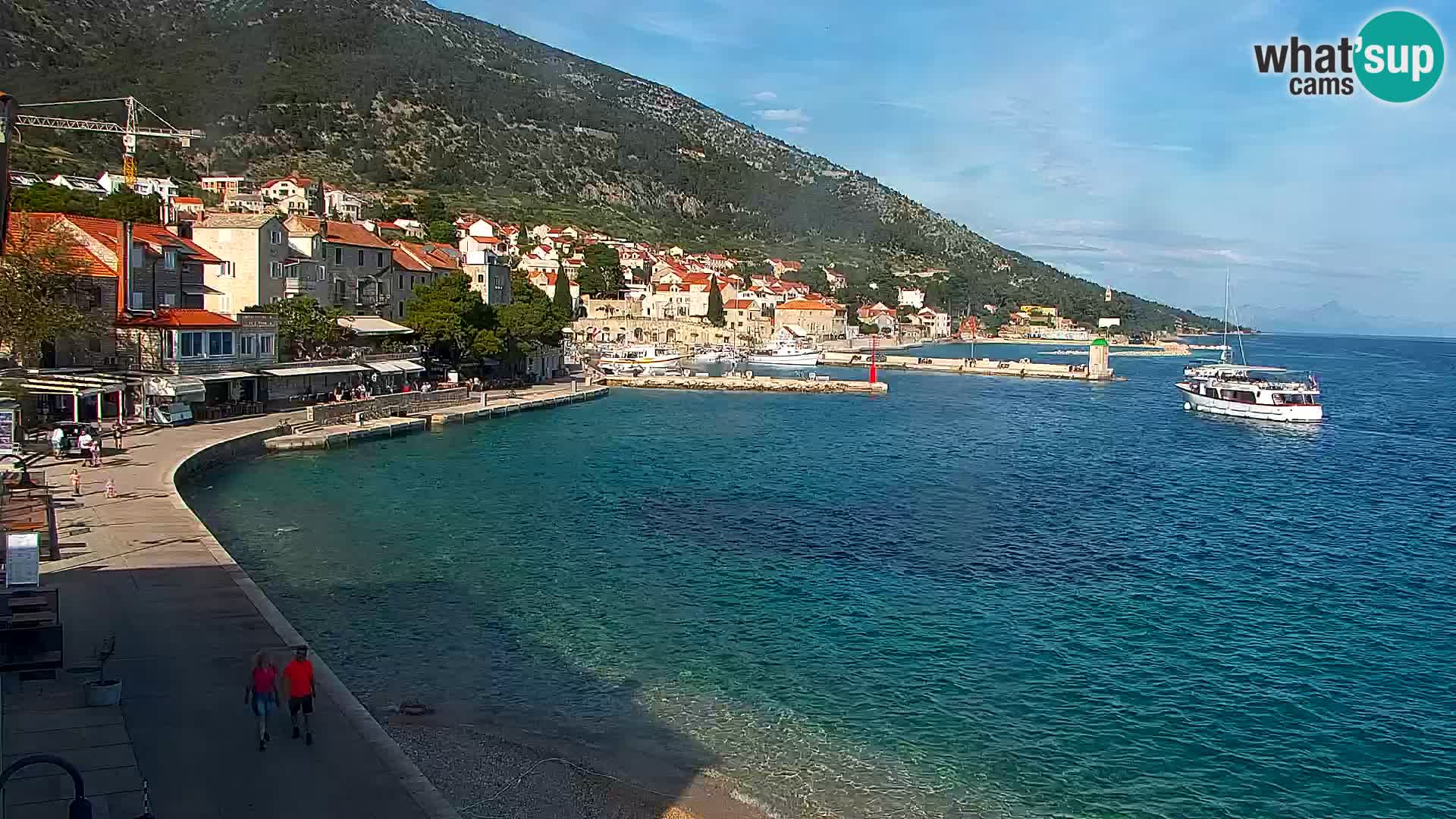 Webcam Bol centre-ville & marina – Vue en direct depuis Bol, île de Brač