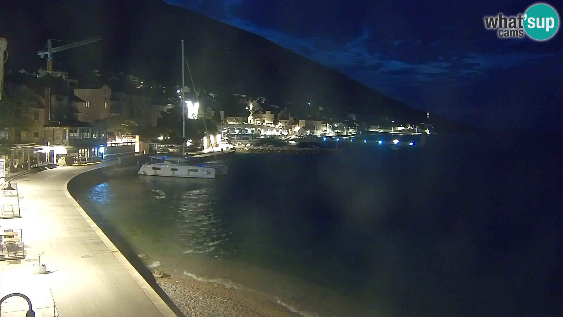 Webcam Bol Centre-Ville & Marina – Vue en direct depuis Bol, île de Brač