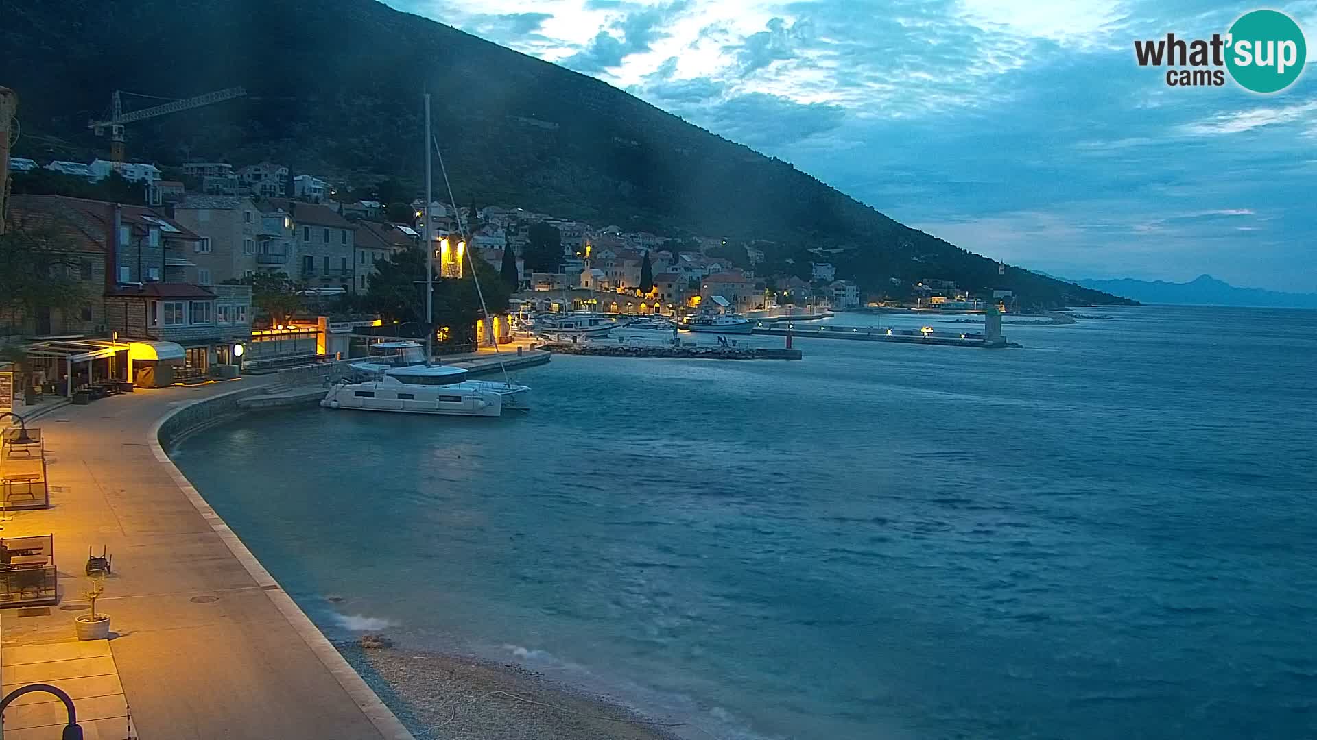 Webcam Bol Centre-Ville & Marina – Vue en direct depuis Bol, île de Brač