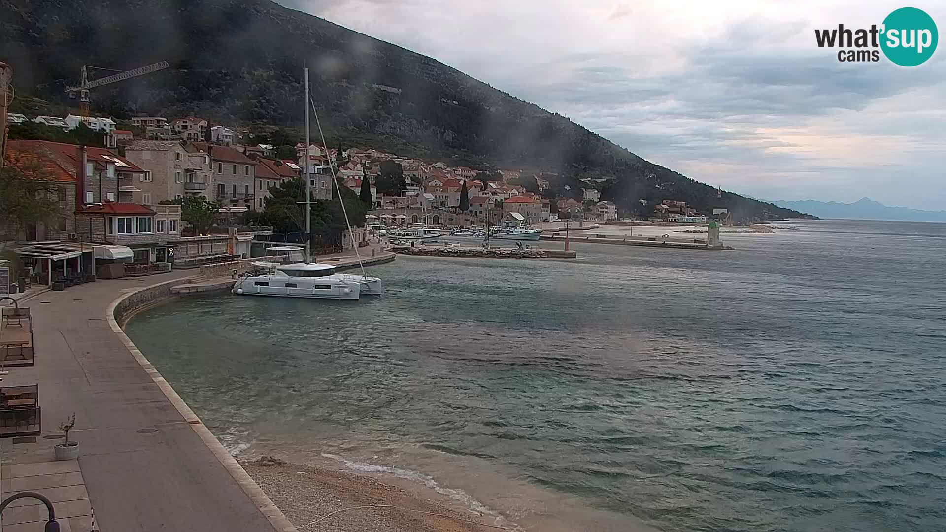 Webcam Bol Centre-Ville & Marina – Vue en direct depuis Bol, île de Brač