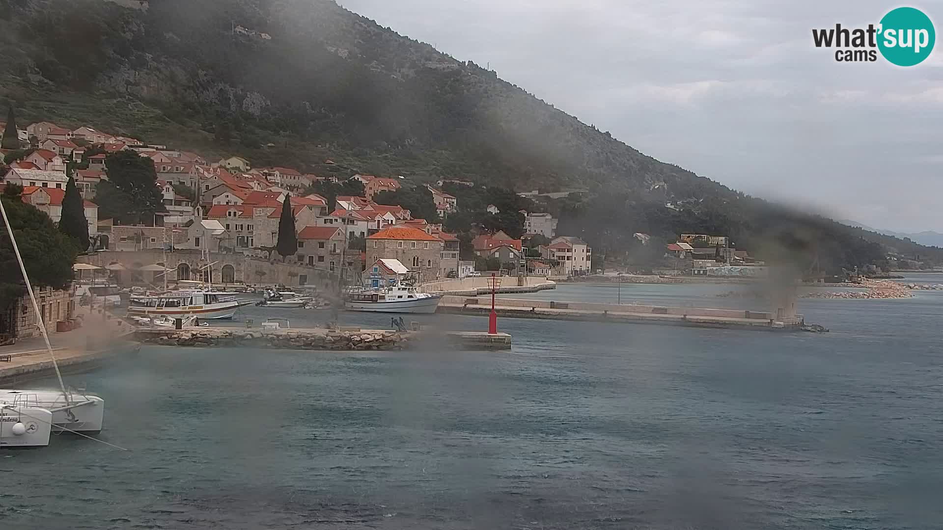 Webcam Bol centre-ville & marina – Vue en direct depuis Bol, île de Brač