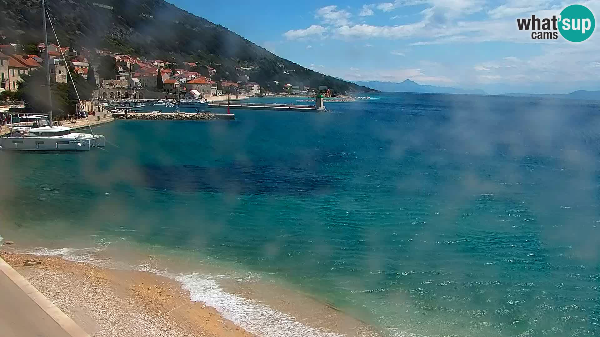 Webcam Bol centre-ville & marina – Vue en direct depuis Bol, île de Brač