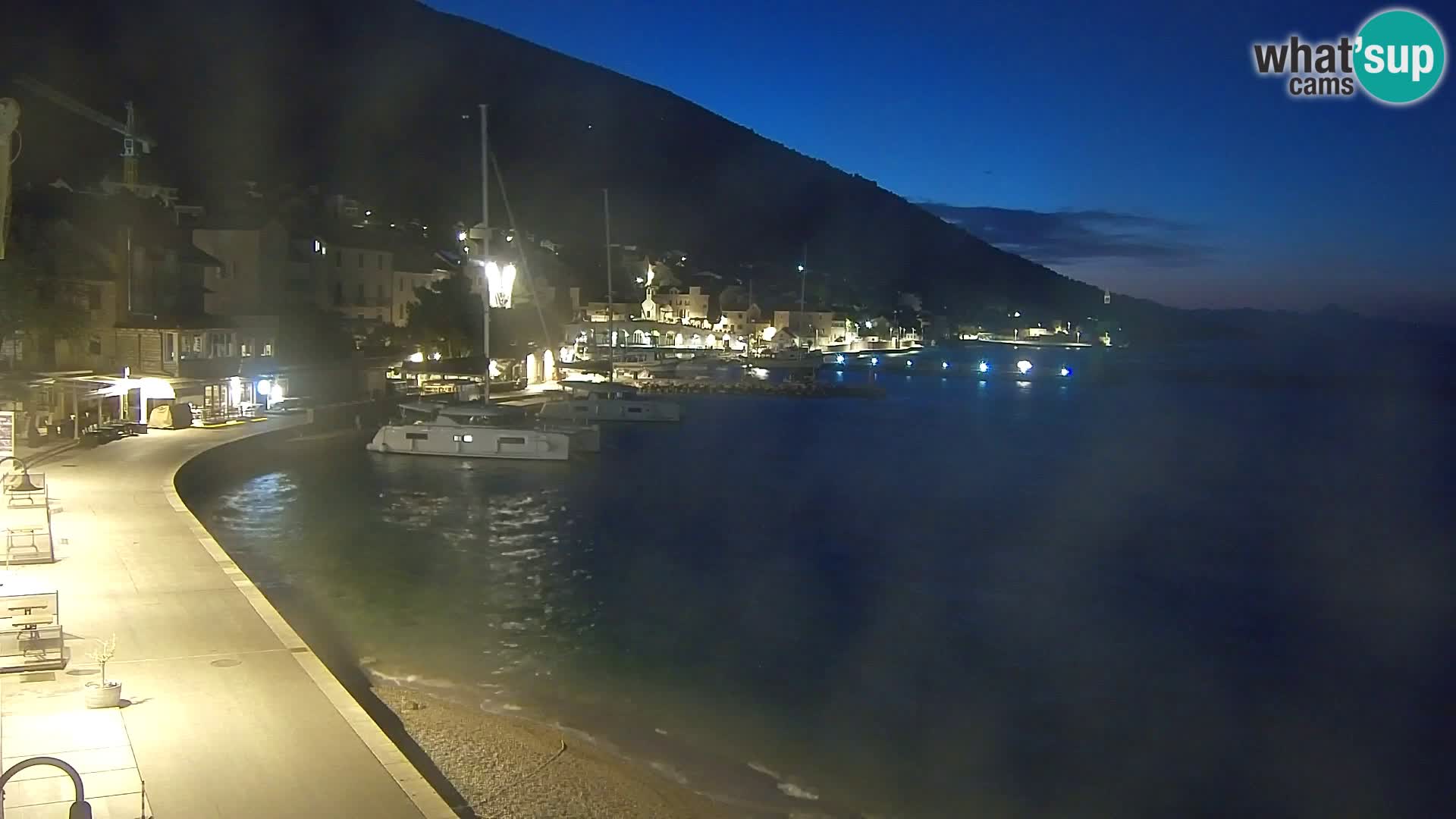 Webcam Bol centre-ville & marina – Vue en direct depuis Bol, île de Brač