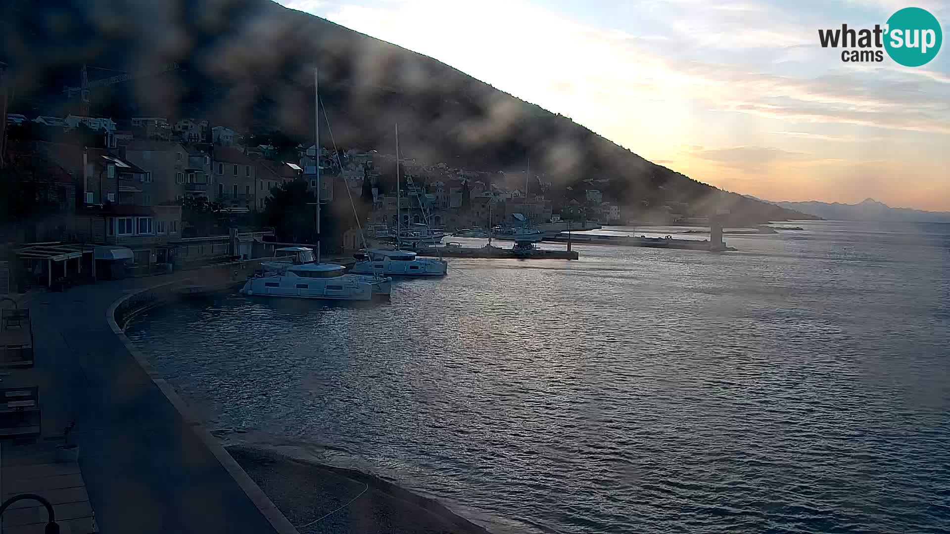 Webcam Bol centre-ville & marina – Vue en direct depuis Bol, île de Brač