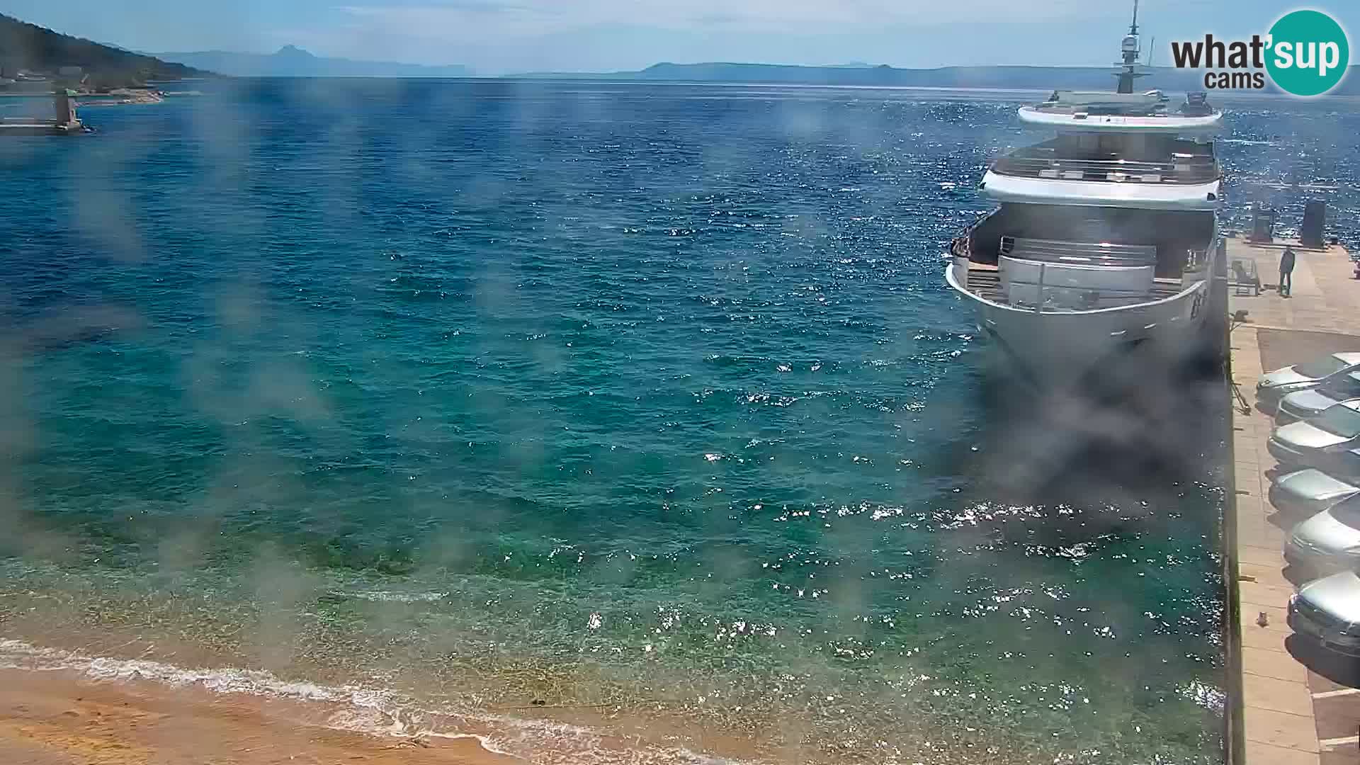 Webcam Bol Centro e Marina – Vista live dal porto di Bol