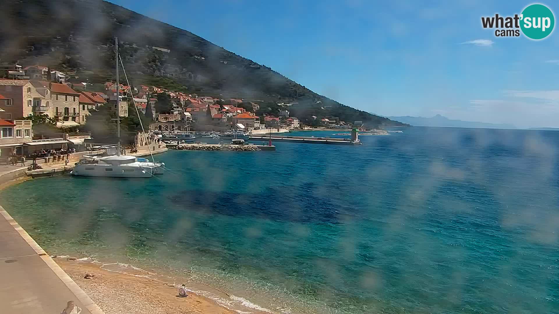 Webcam Bol Centre-Ville & Marina – Vue en direct depuis Bol, île de Brač