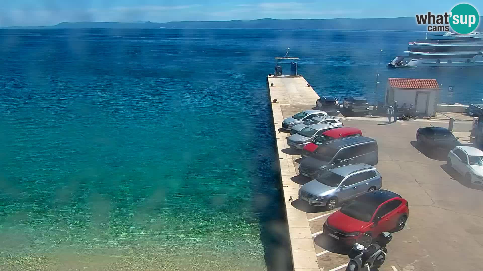 Webcam Bol Centre-Ville & Marina – Vue en direct depuis Bol, île de Brač