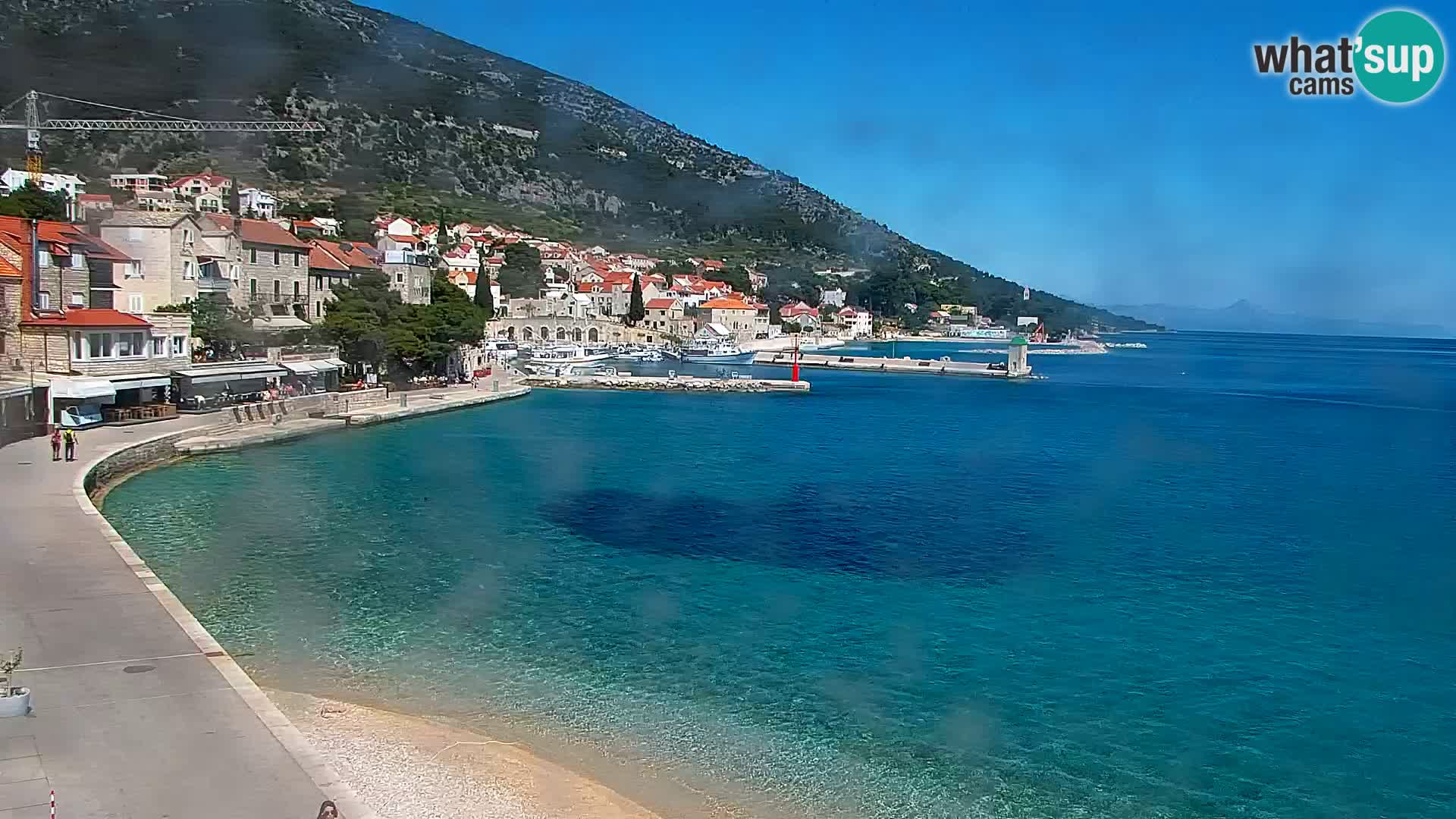 Webcam Bol Hafen & Ortszentrum – Liveblick aus Bol auf der Insel Brač
