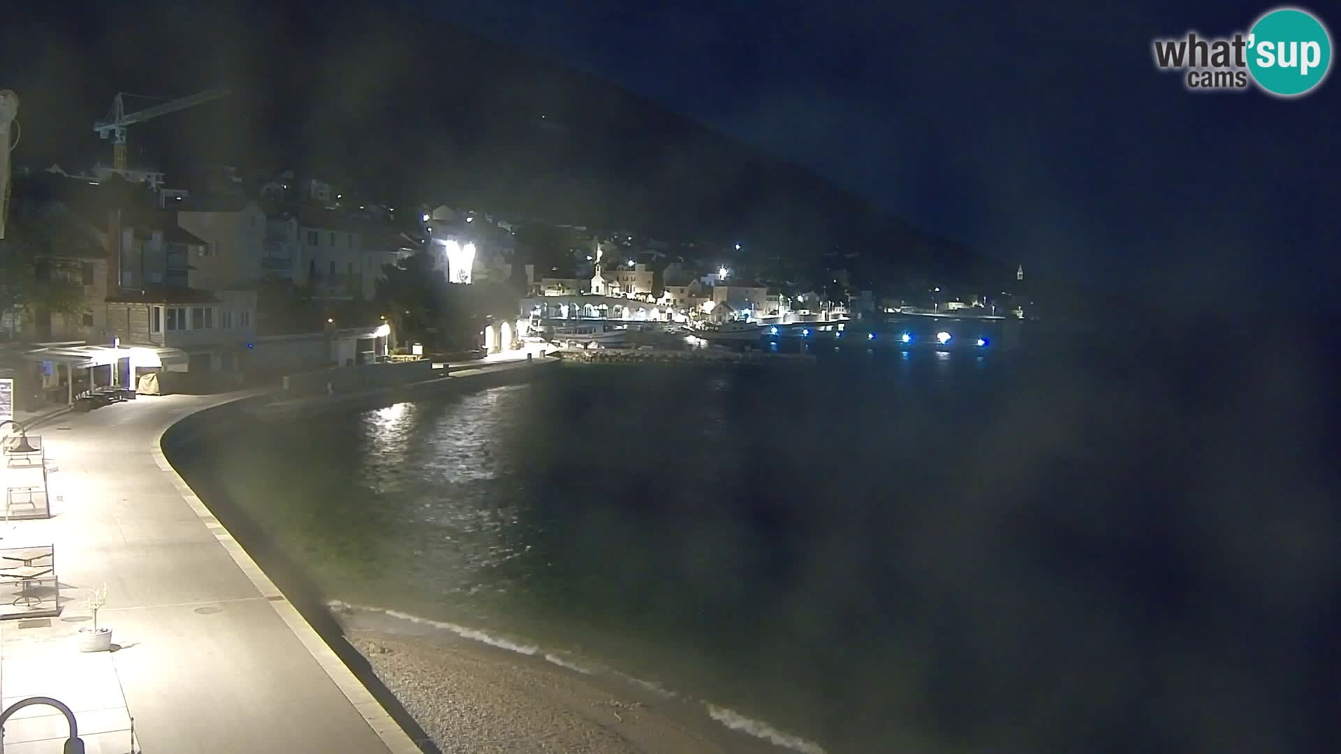 Webcam Bol centre-ville & marina – Vue en direct depuis Bol, île de Brač