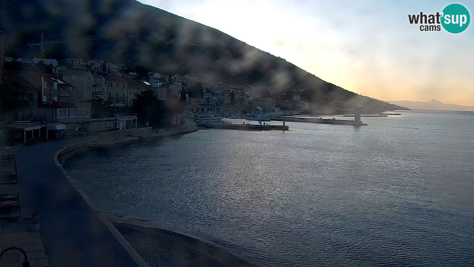 Webcam Bol centre-ville & marina – Vue en direct depuis Bol, île de Brač