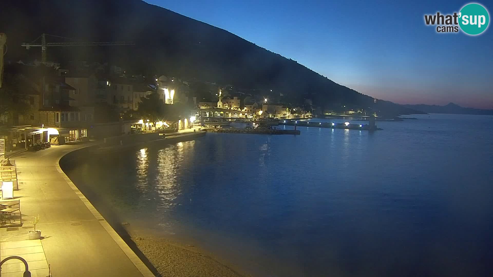 Webcam Bol centre-ville & marina – Vue en direct depuis Bol, île de Brač