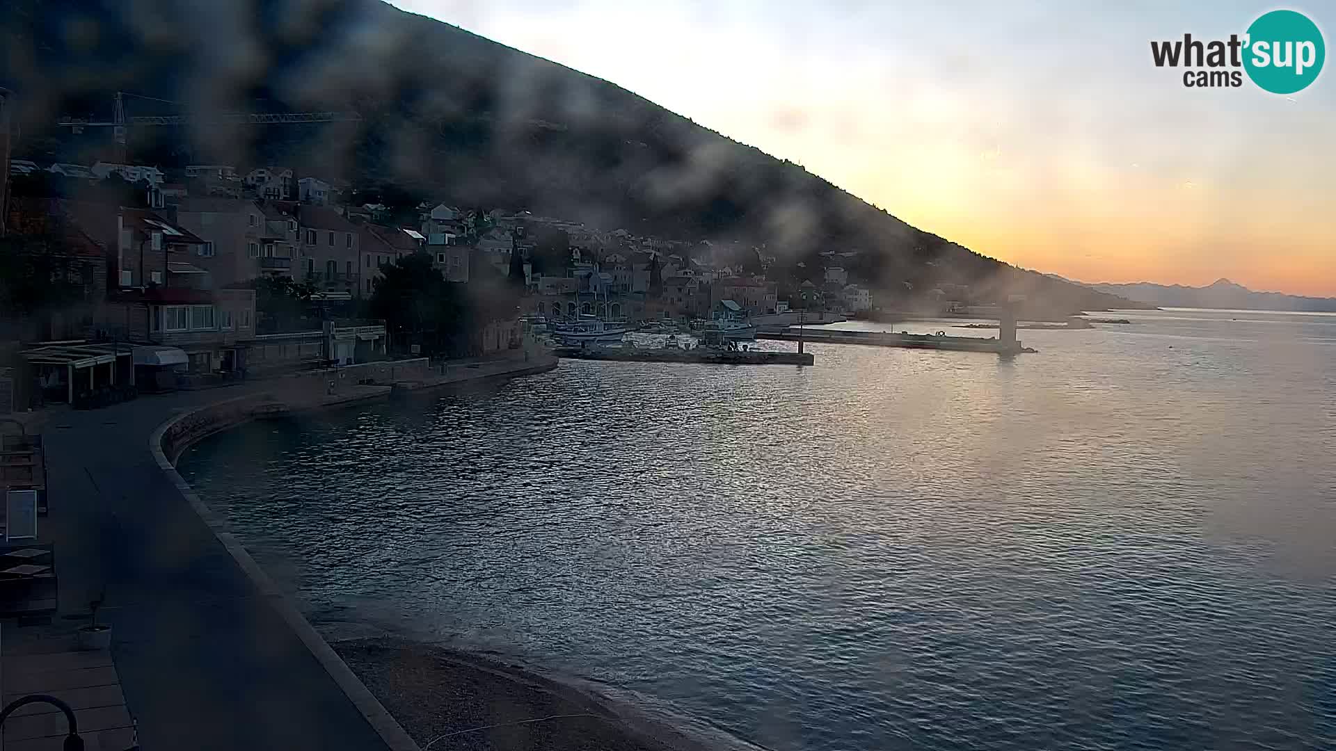 Webcam Bol Centre-Ville & Marina – Vue en direct depuis Bol, île de Brač