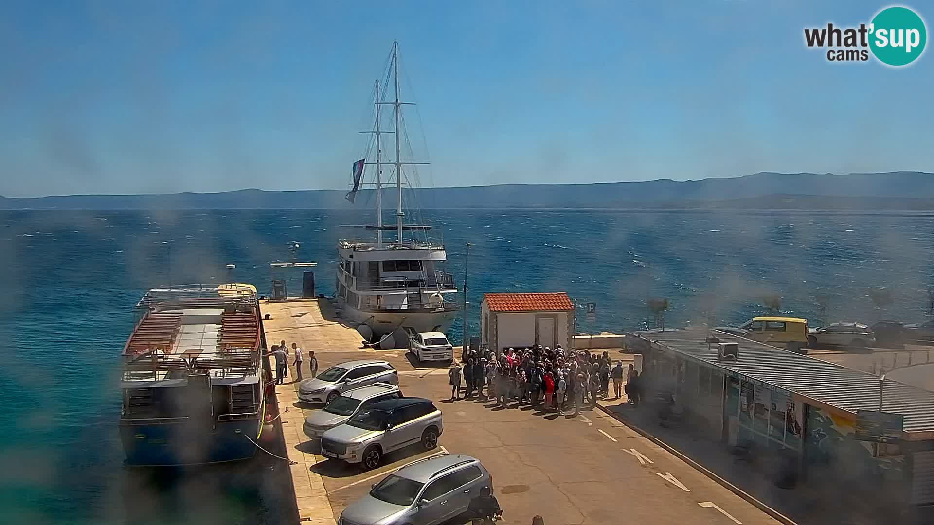 Webcam Bol centre-ville & marina – Vue en direct depuis Bol, île de Brač