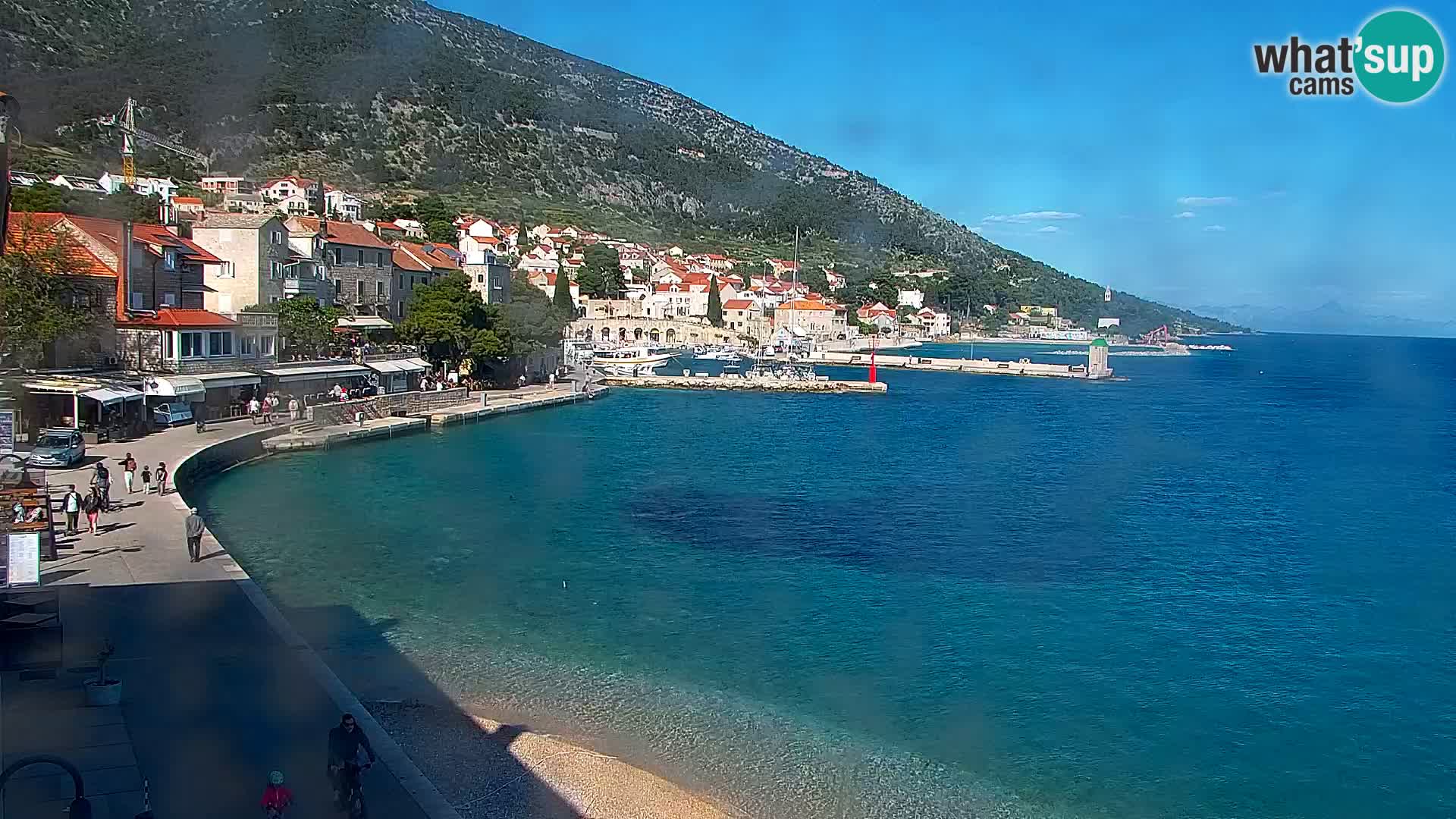 Webcam Bol Hafen & Ortszentrum – Liveblick aus Bol auf der Insel Brač
