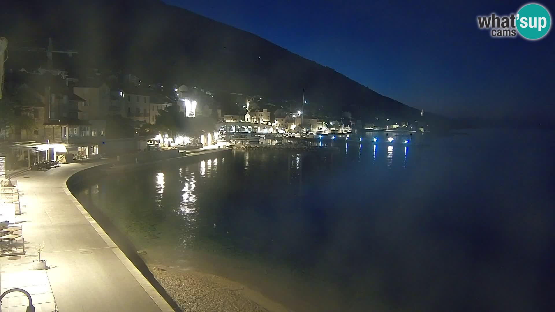 Webcam Bol centre-ville & marina – Vue en direct depuis Bol, île de Brač