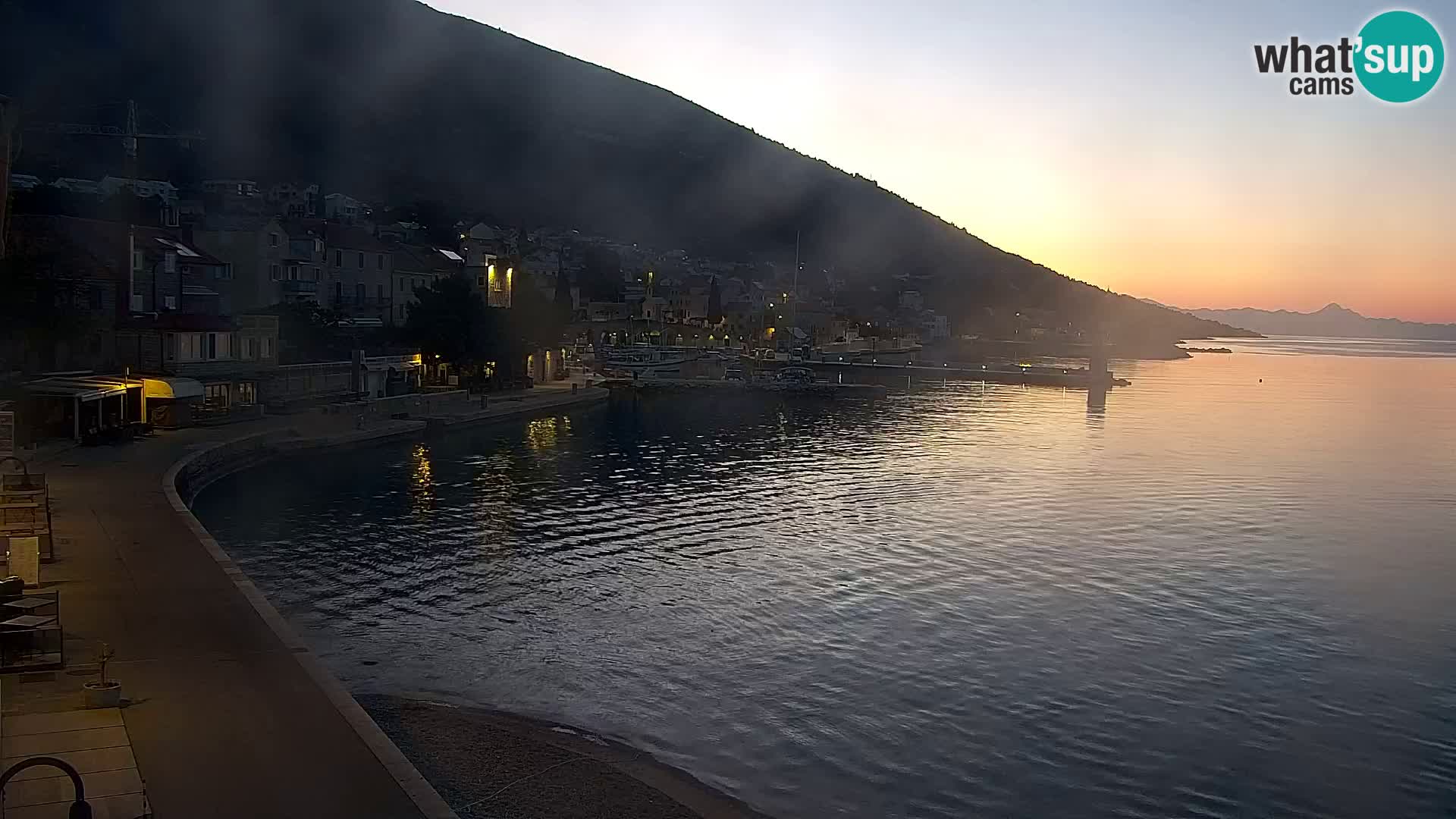 Spletna kamera Bol – Center mesta in marina v živo
