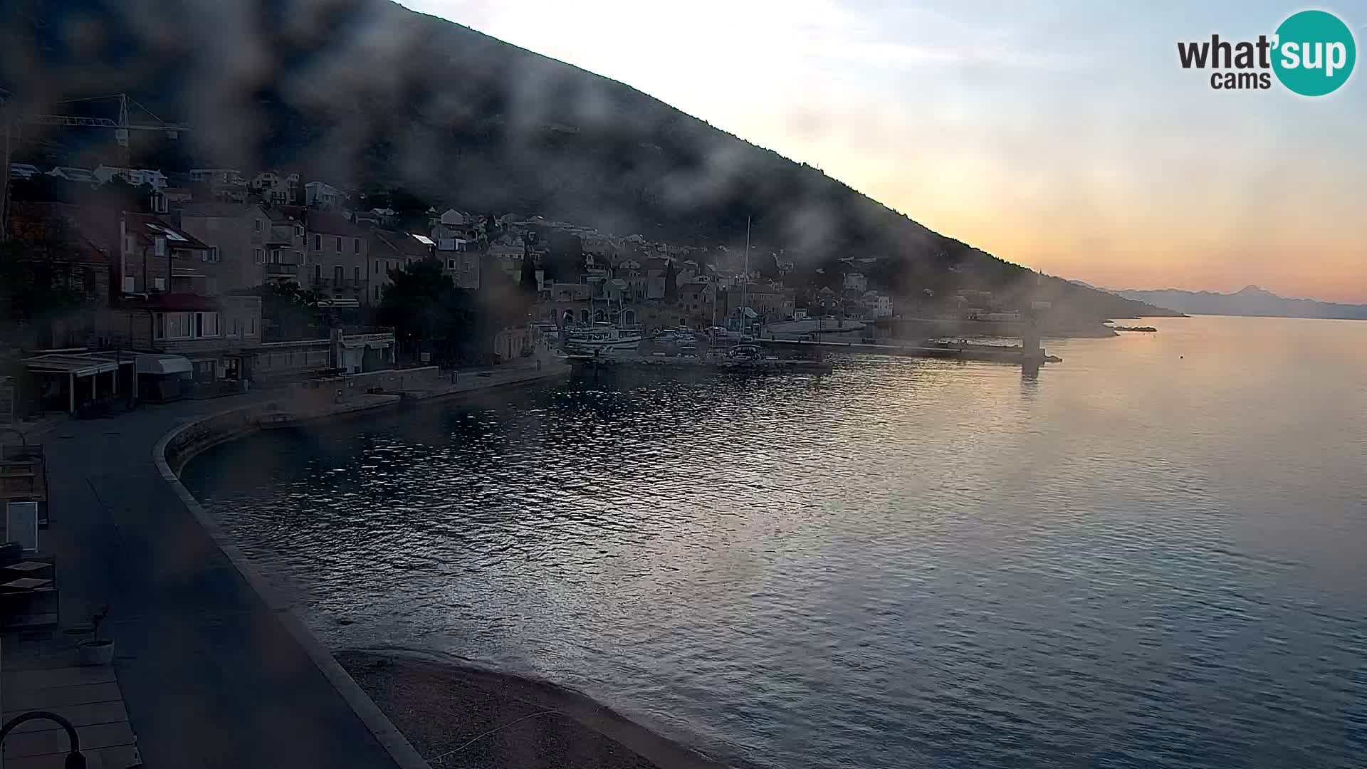 Webcam Bol centre-ville & marina – Vue en direct depuis Bol, île de Brač