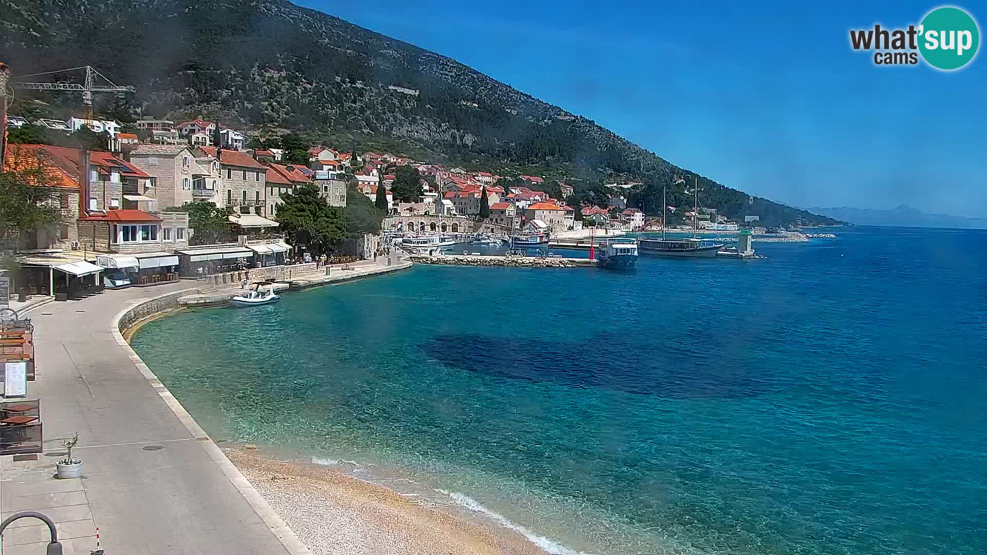 Webcam Bol Hafen & Ortszentrum – Liveblick aus Bol auf der Insel Brač