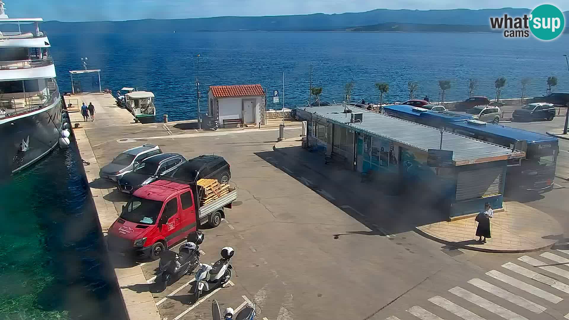 Webcam Bol centre-ville & marina – Vue en direct depuis Bol, île de Brač