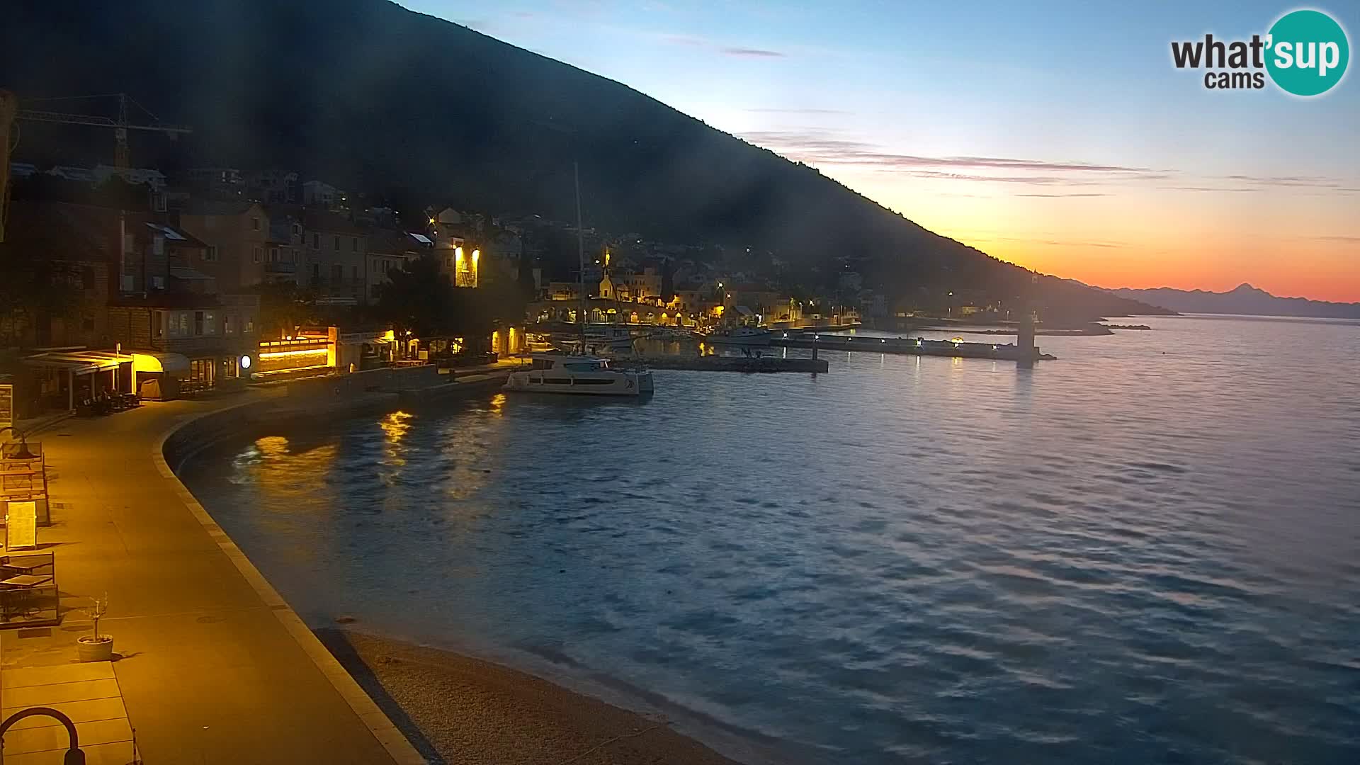 Webcam Bol Hafen & Ortszentrum – Liveblick aus Bol auf der Insel Brač