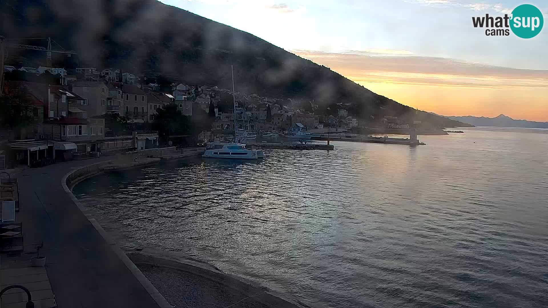 Webcam Bol centre-ville & marina – Vue en direct depuis Bol, île de Brač