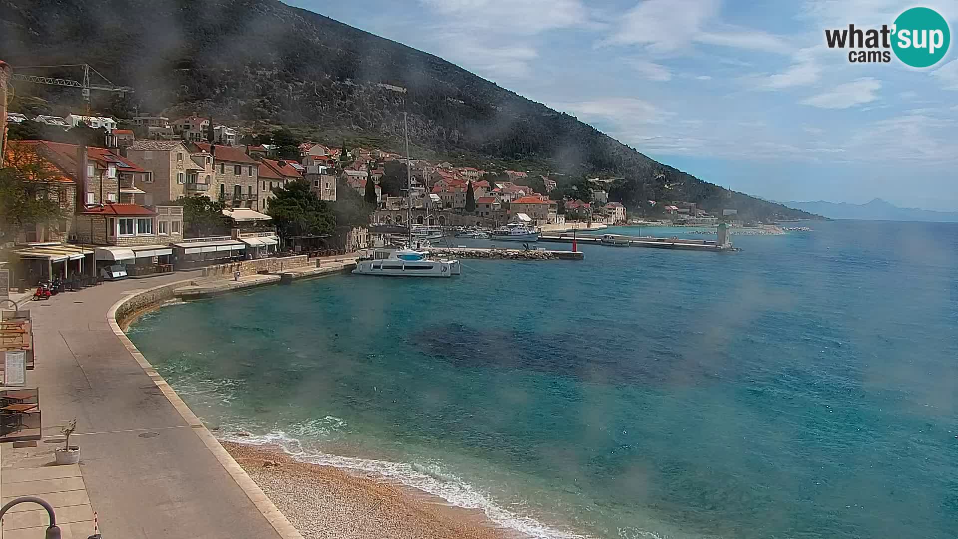 Webcam Bol centre-ville & marina – Vue en direct depuis Bol, île de Brač