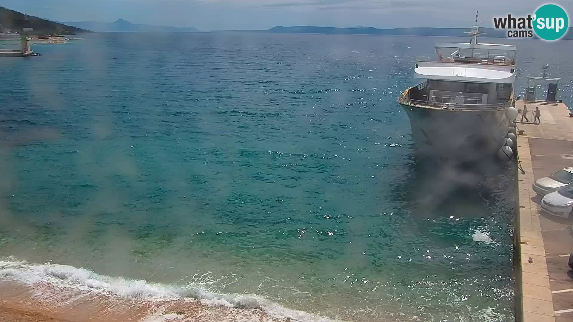 Webcam Bol Centro e Marina – Vista live dal porto di Bol