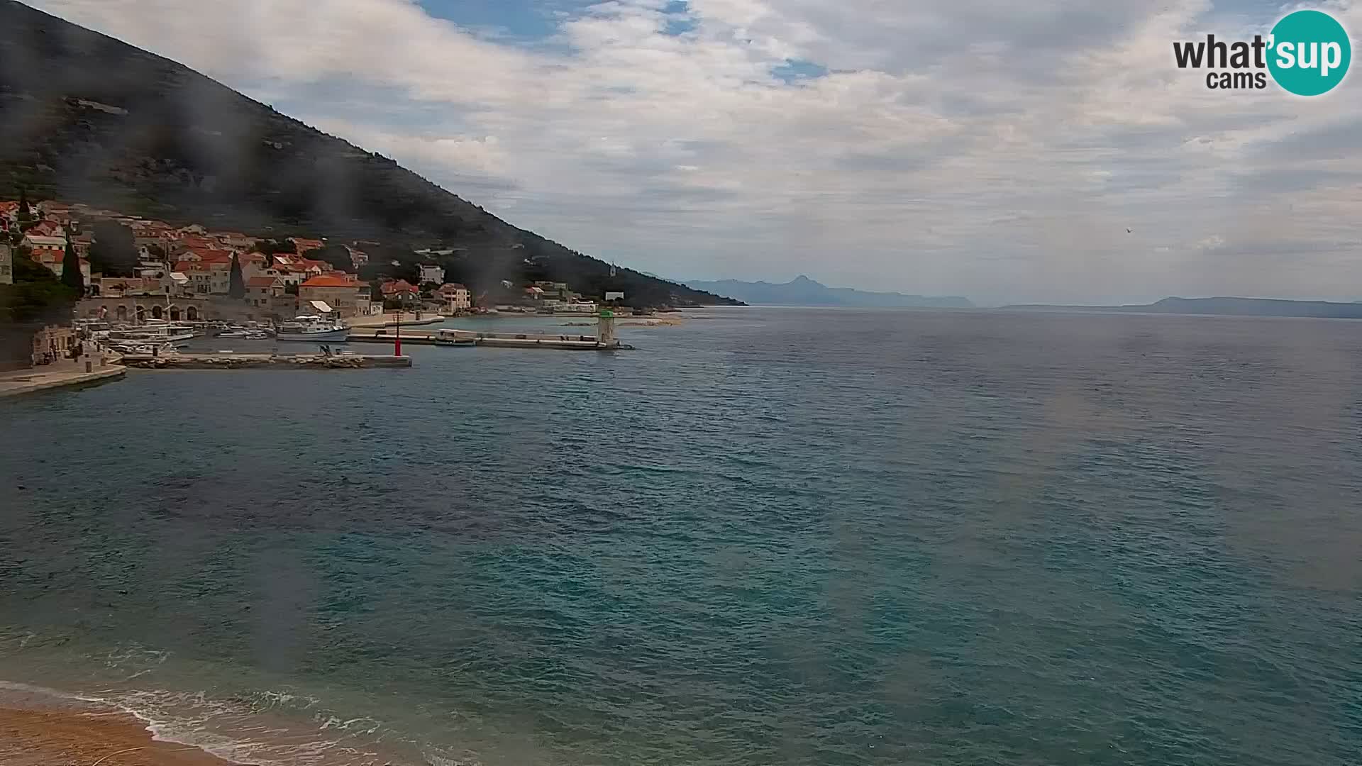 Webcam Bol centre-ville & marina – Vue en direct depuis Bol, île de Brač
