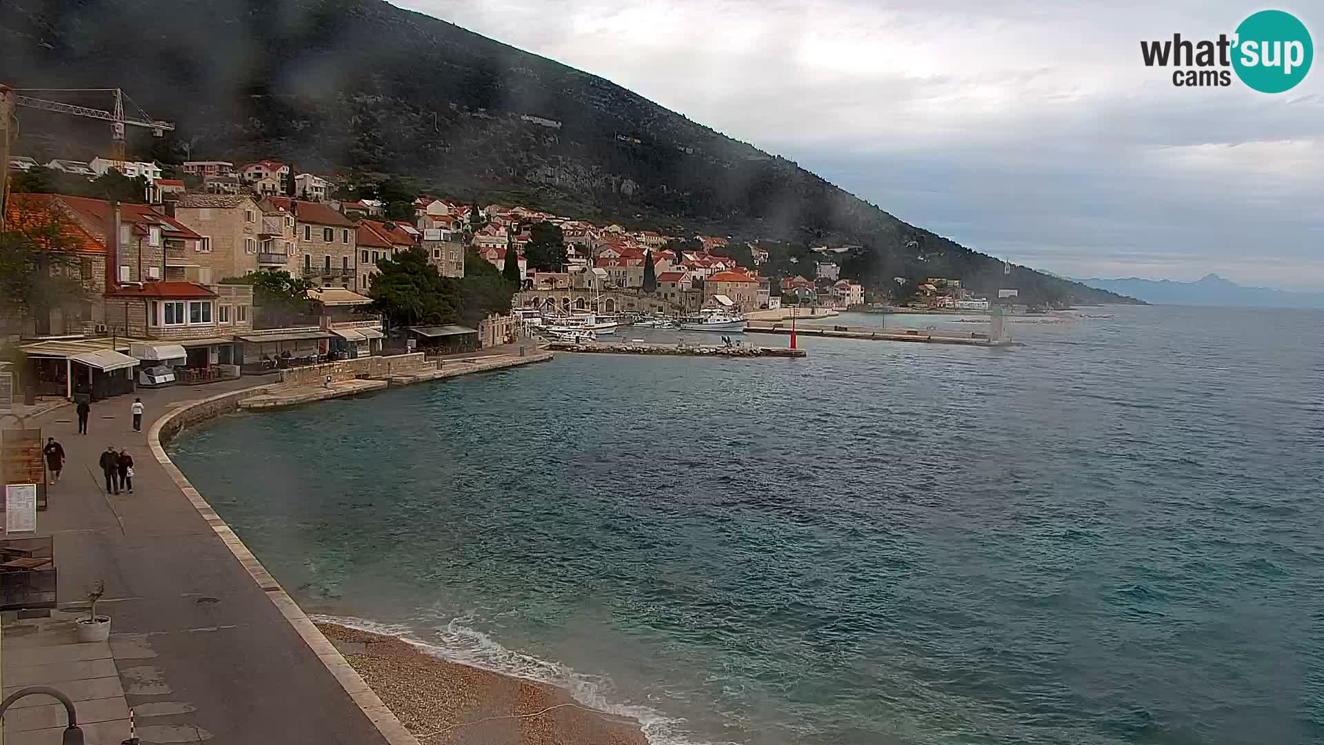 Webcam Bol Centre-Ville & Marina – Vue en direct depuis Bol, île de Brač