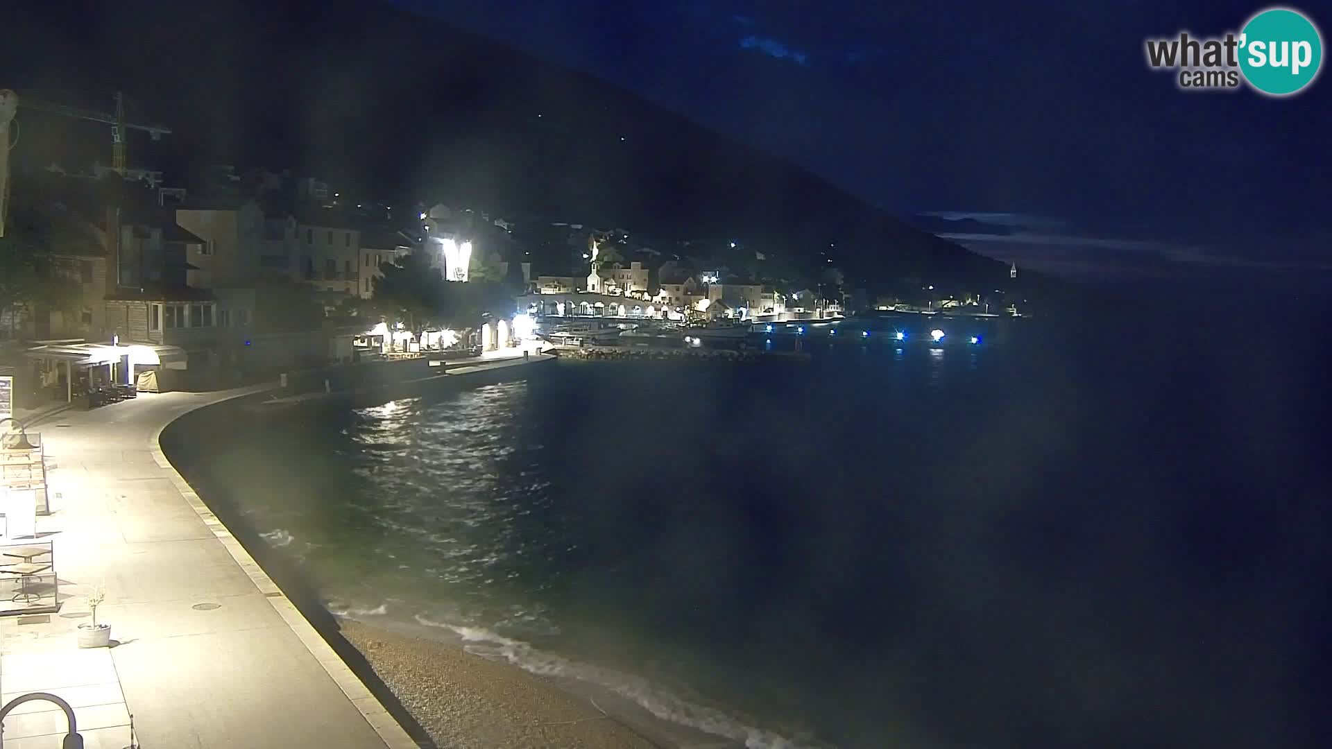 Spletna kamera Bol – Center mesta in marina v živo